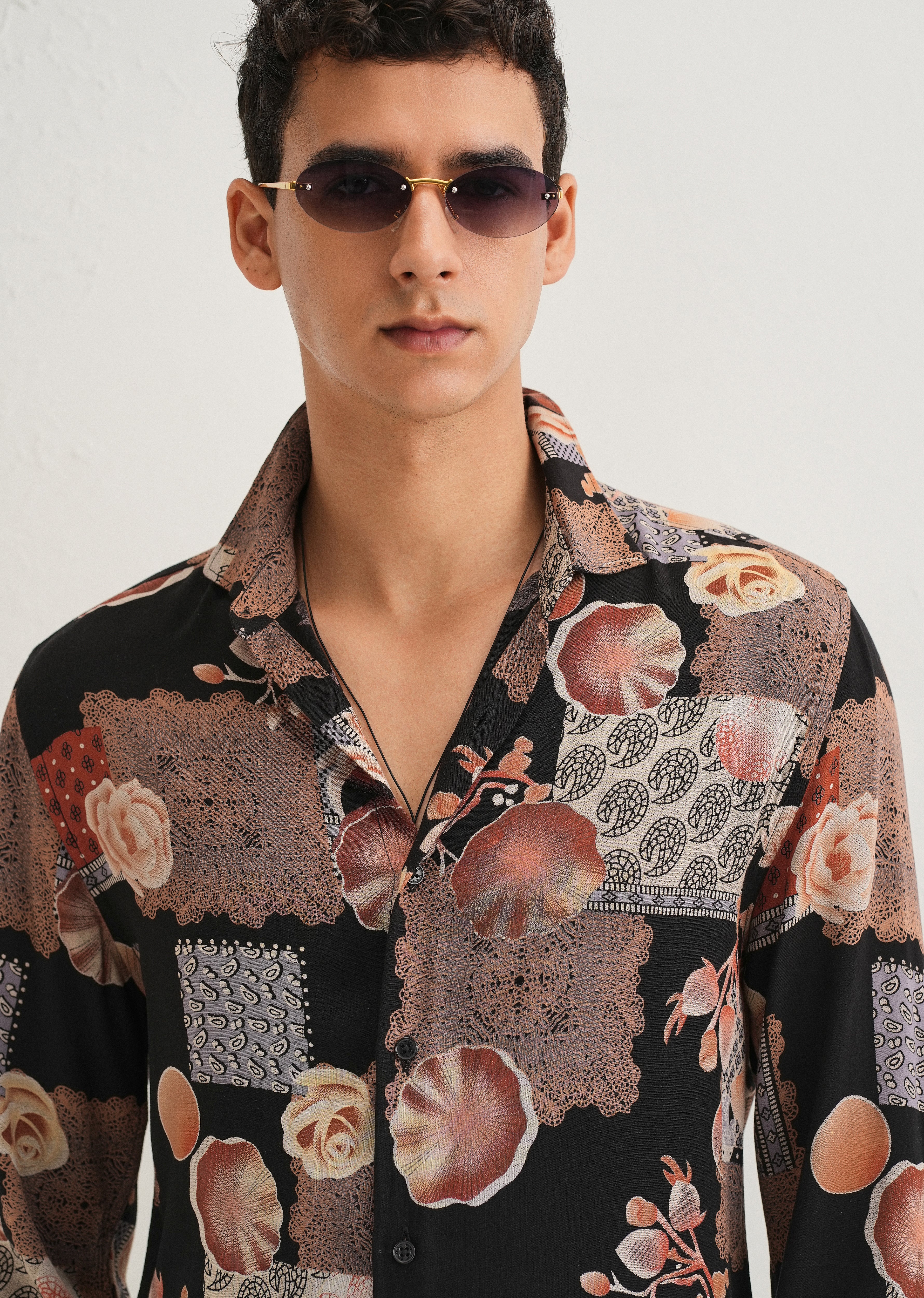 Dark Orange Feather Shirt - Image 5