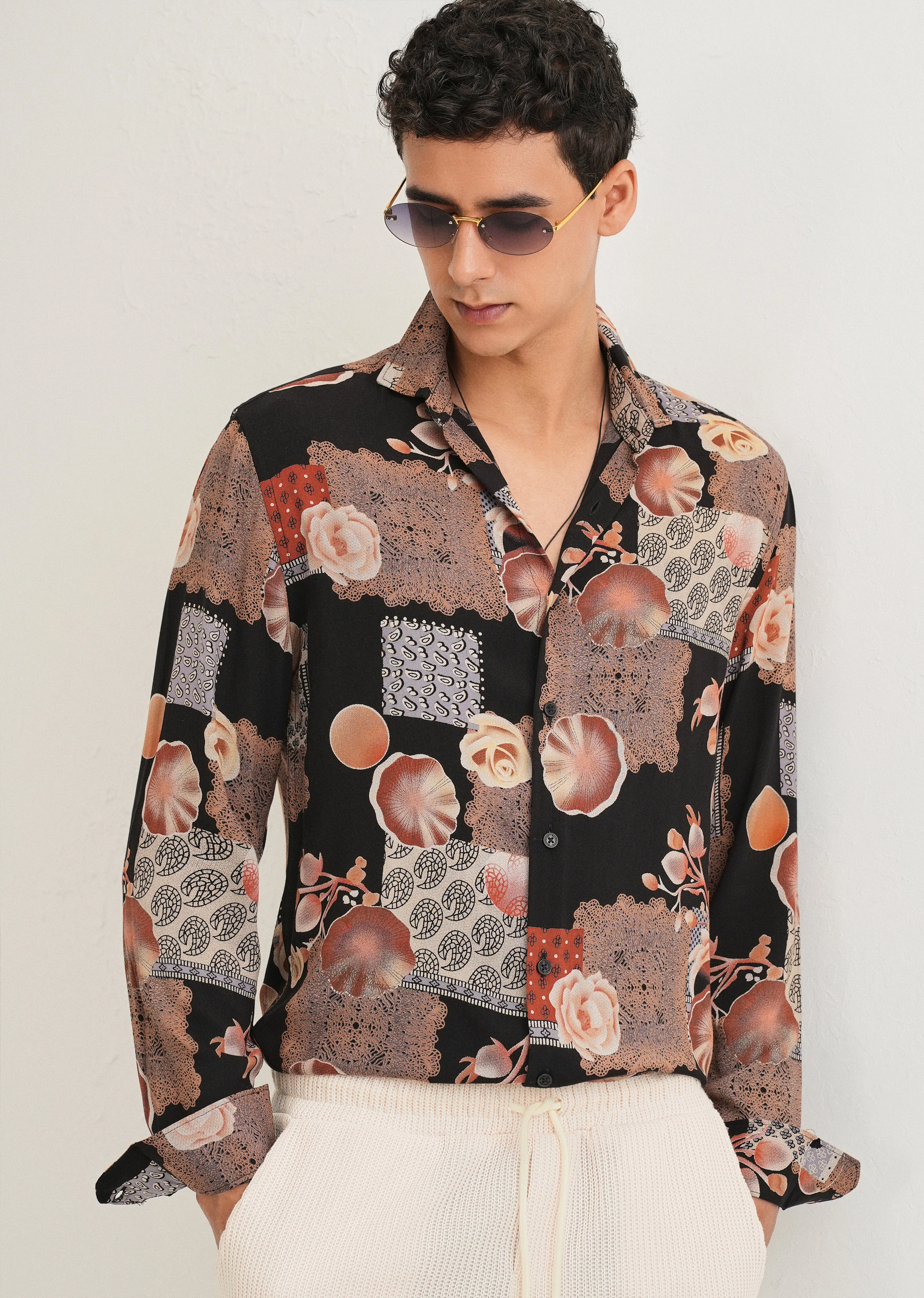 Dark Orange Feather Shirt - Image 6