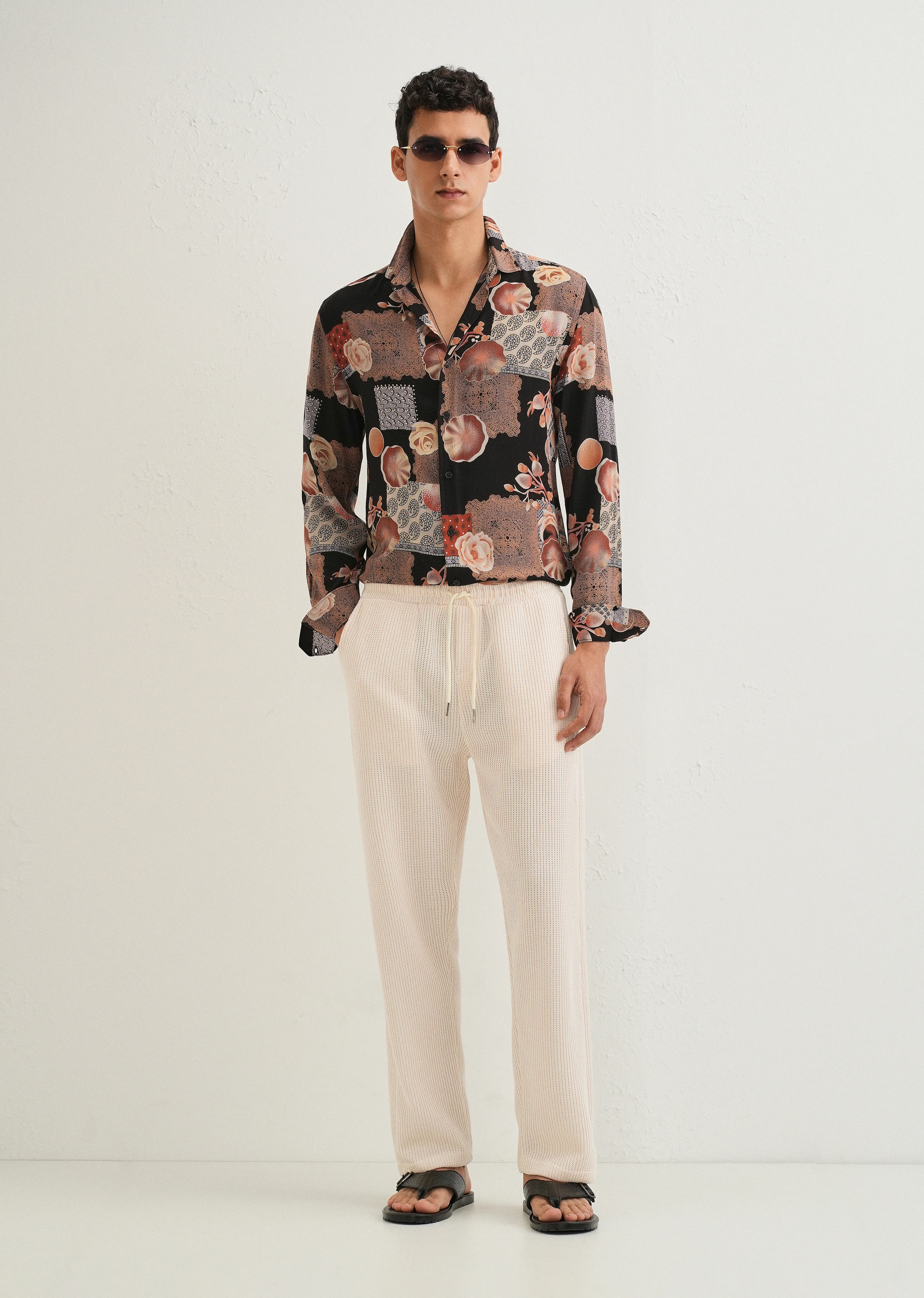 Dark Orange Feather Shirt - Image 7