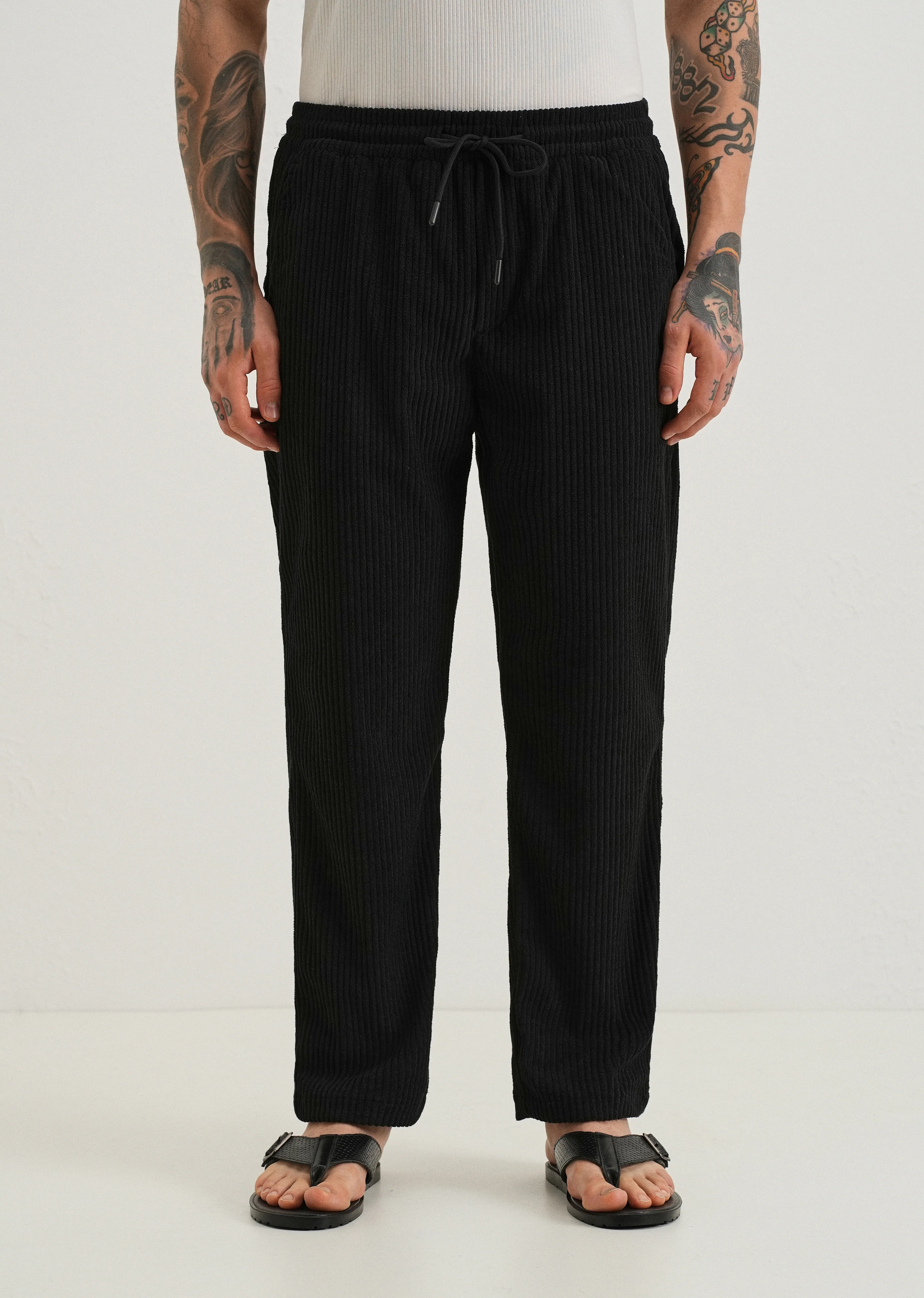 Deep Black Corduroy Pant - Image 3