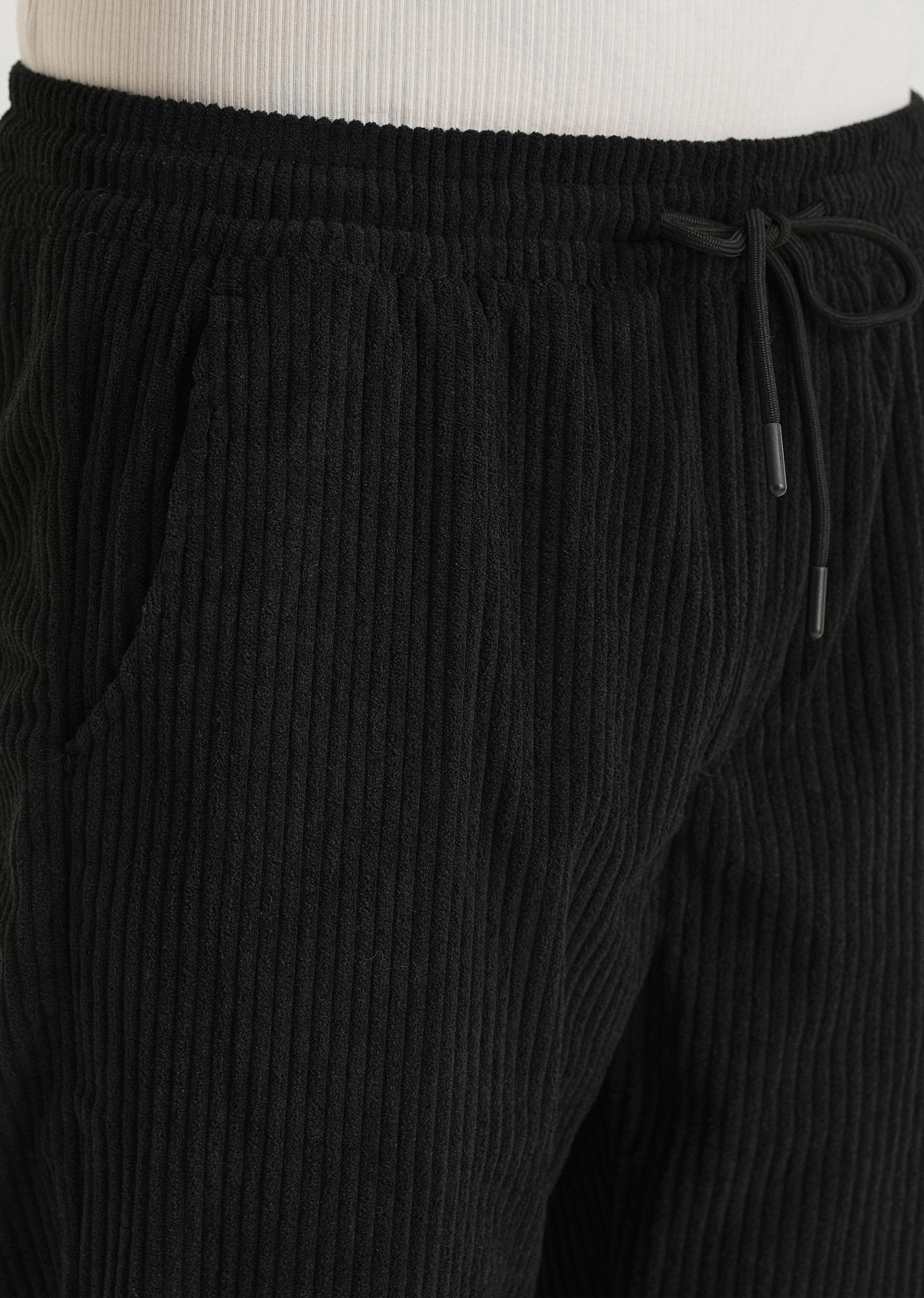 Deep Black Corduroy Pant - Image 5