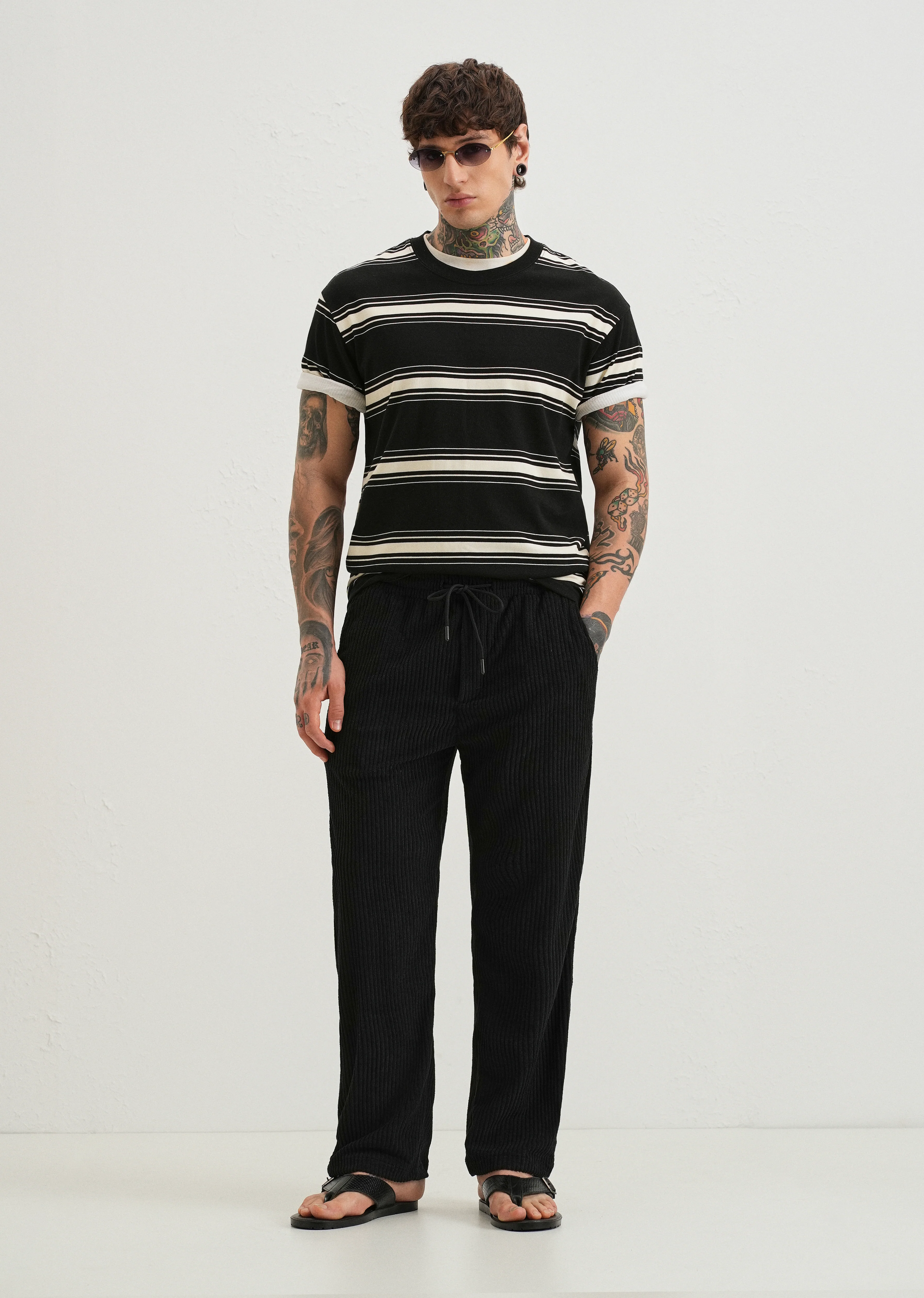 Deep Black Corduroy Pant - Image 6