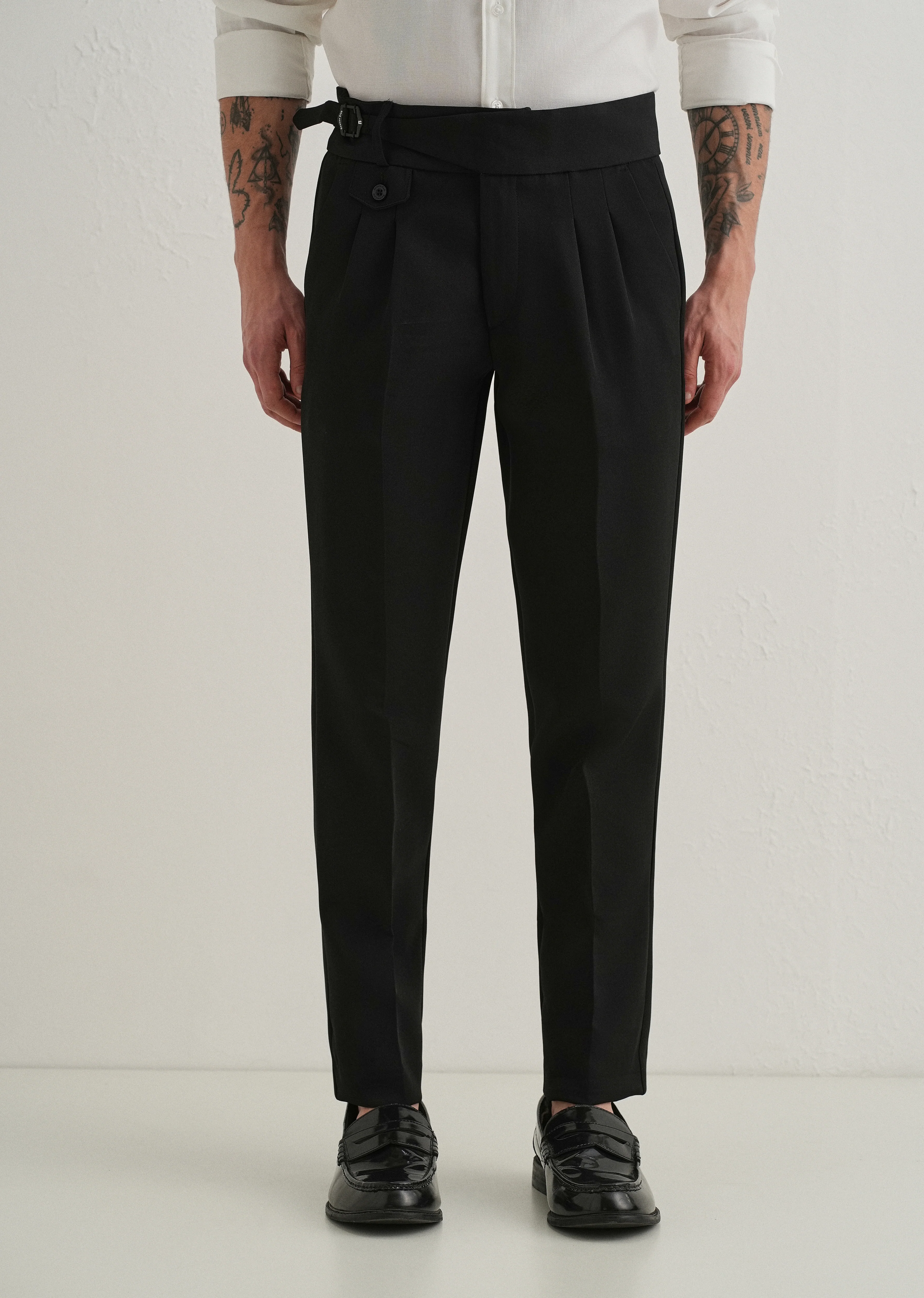 Deep Black Gurkha Pant - Image 3
