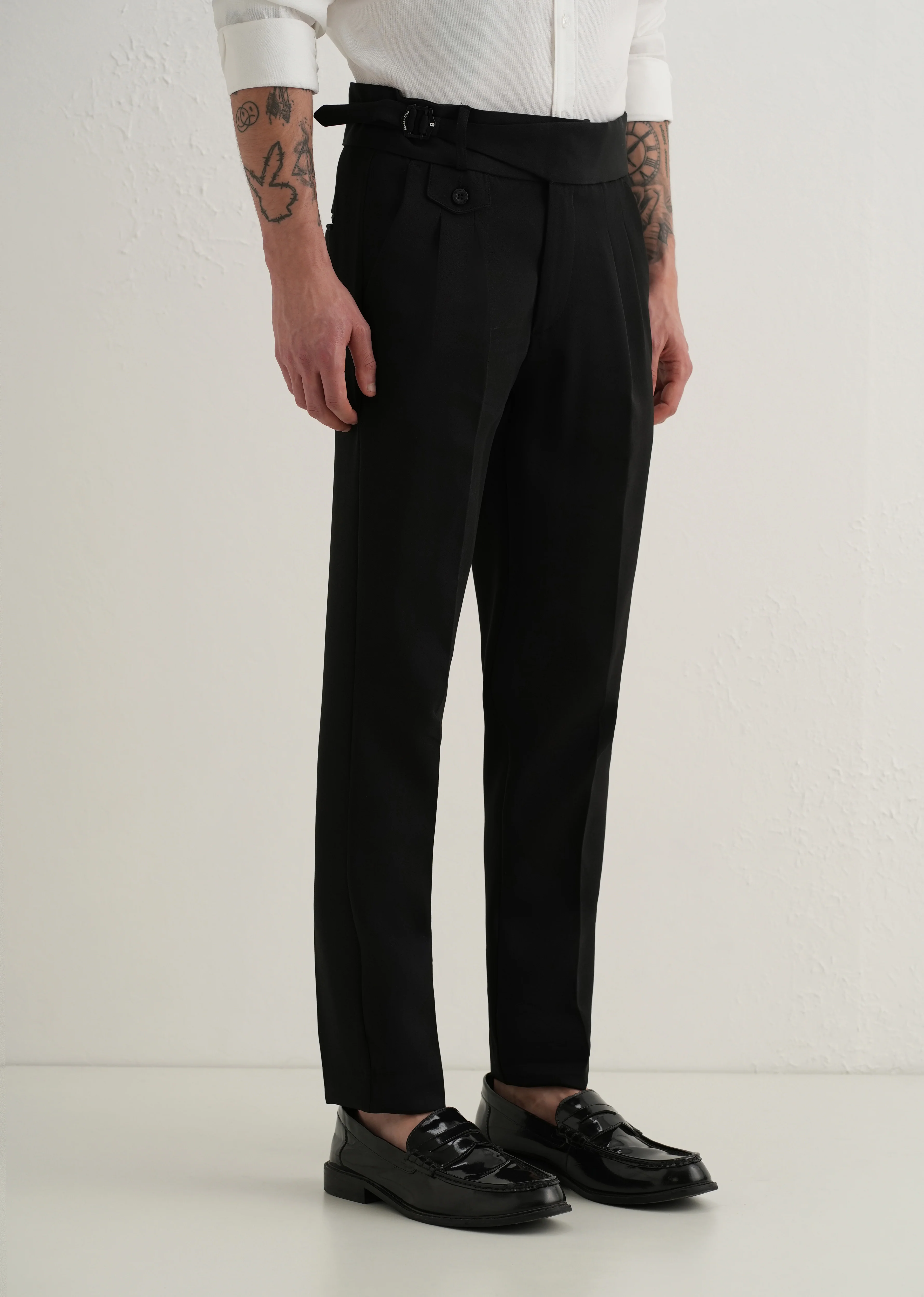 Deep Black Gurkha Pant - Image 4