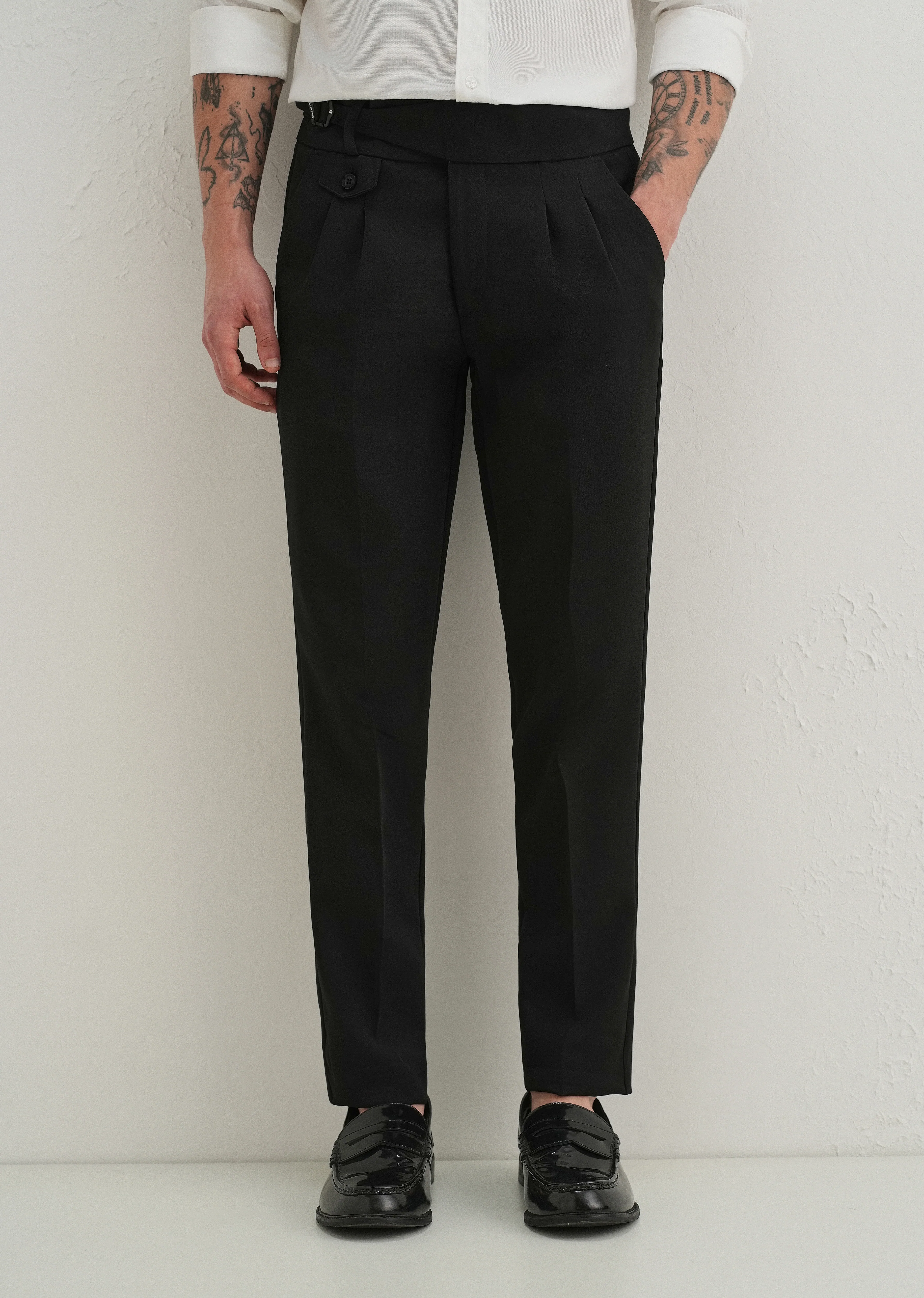 Deep Black Gurkha Pant - Image 7