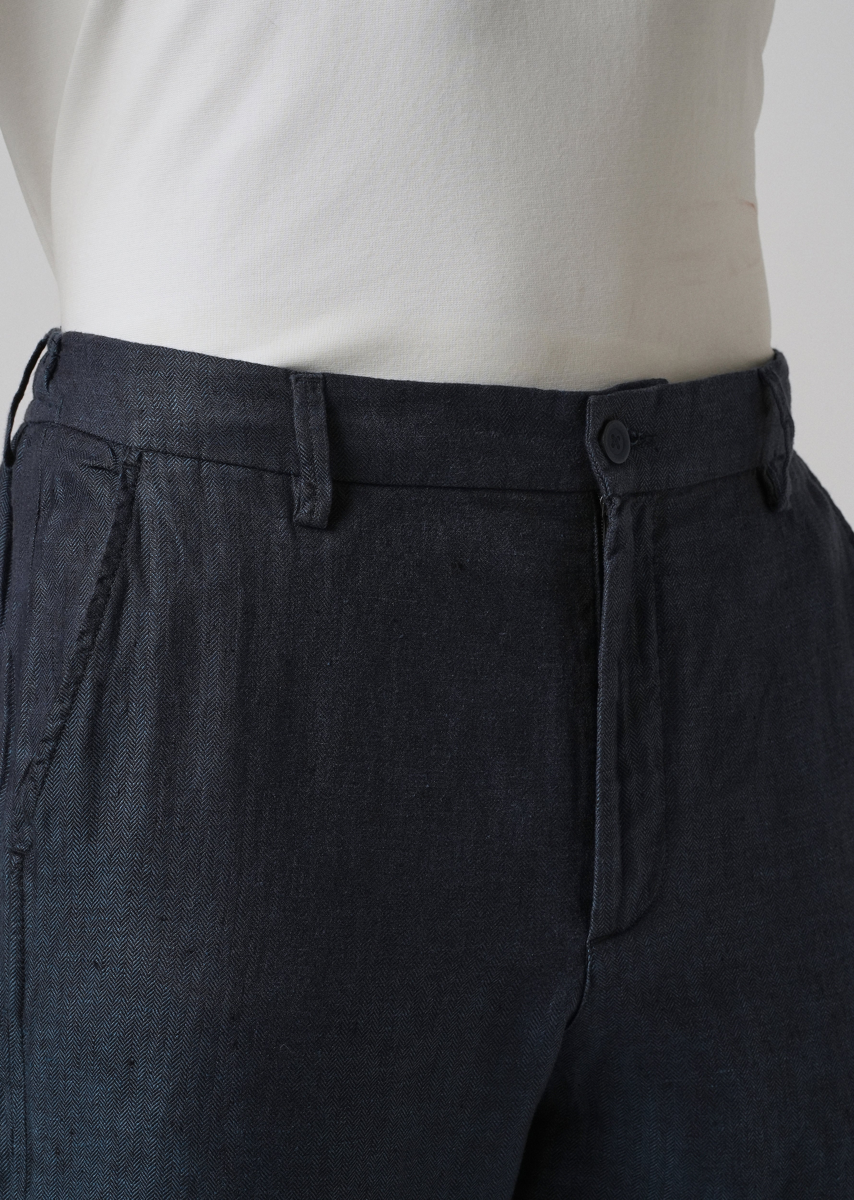 Deep Blue Linen Pant - Image 5