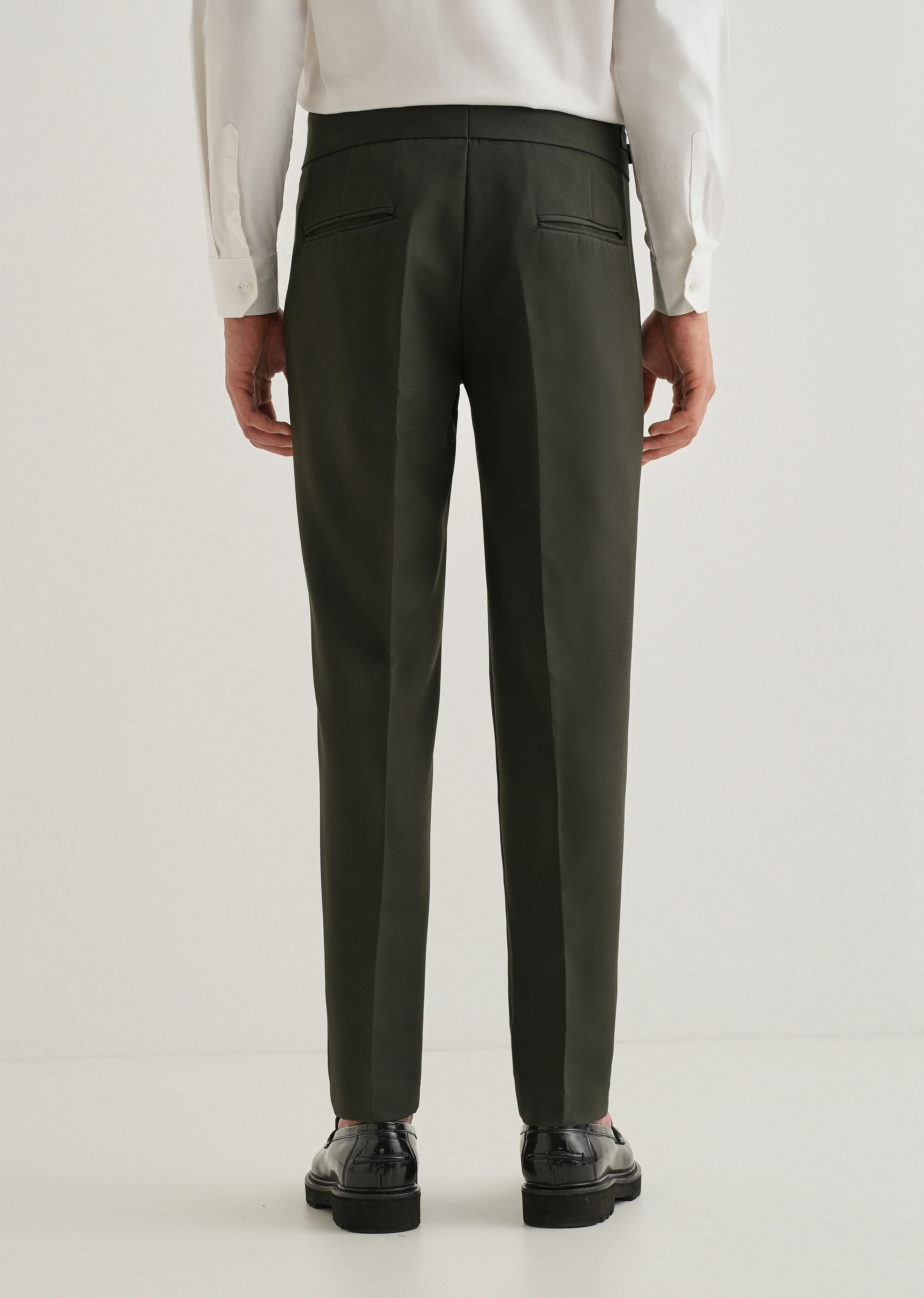 Deep Slate Green Gurkha Pant - Image 2