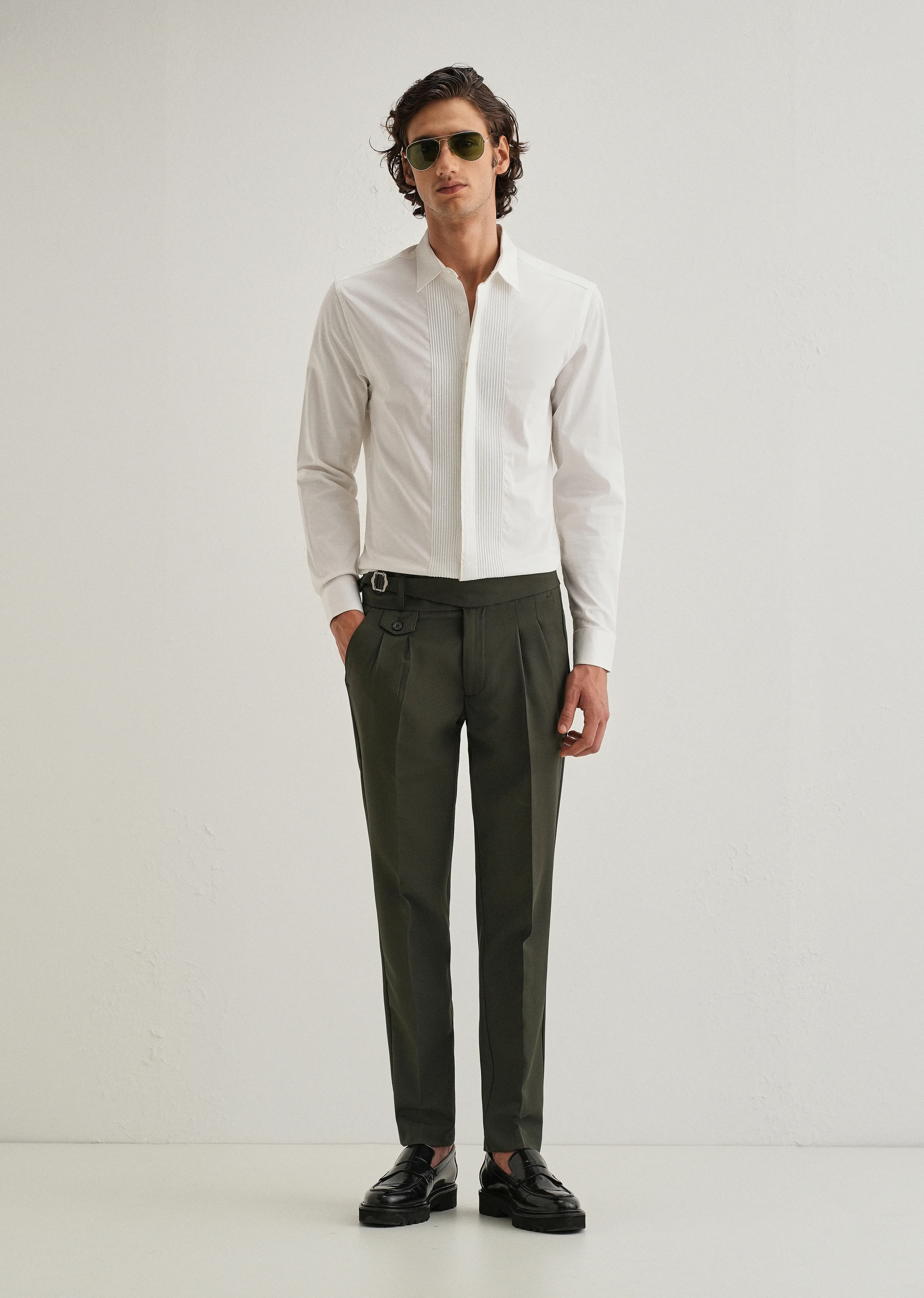 Deep Slate Green Gurkha Pant - Image 6