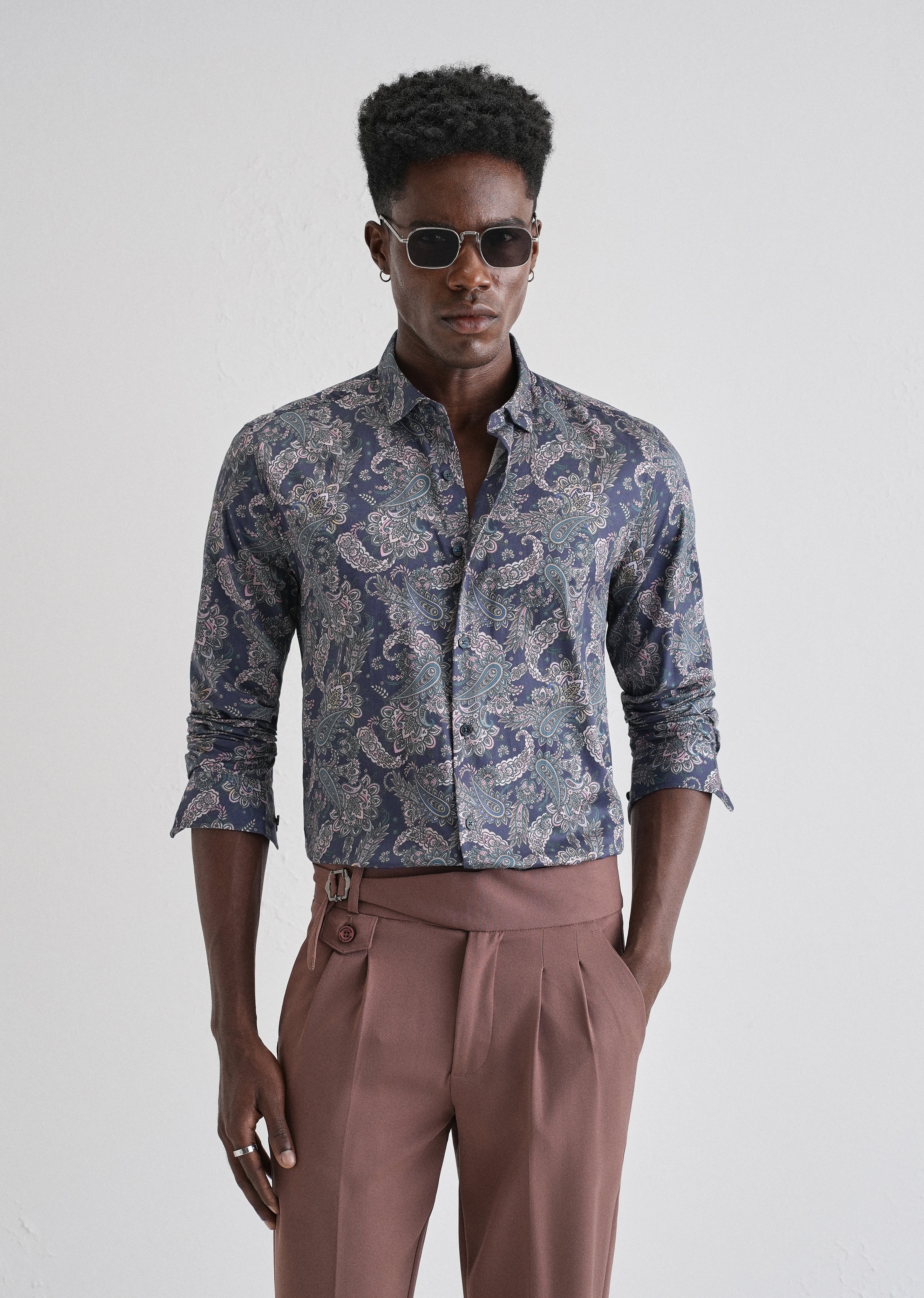 Digitalis Paisley Printed Shirt - Image 3