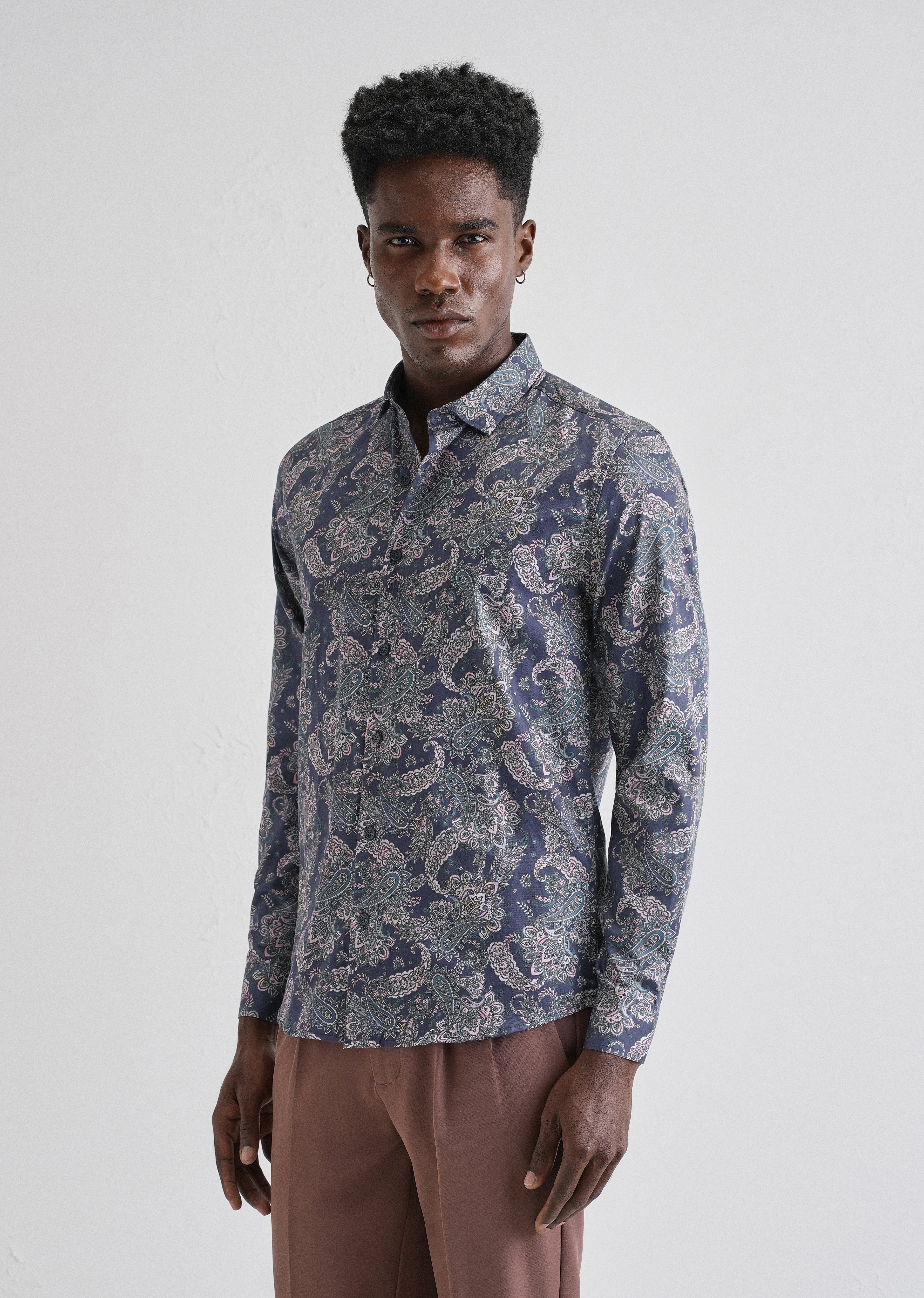 Digitalis Paisley Printed Shirt - Image 7