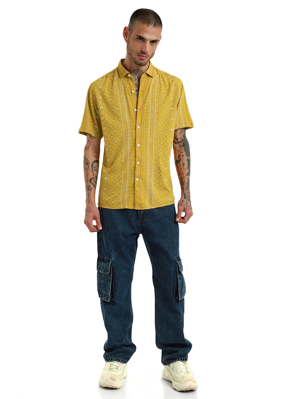Dot & Dash Print Half Sleeve Shirt - Image 8