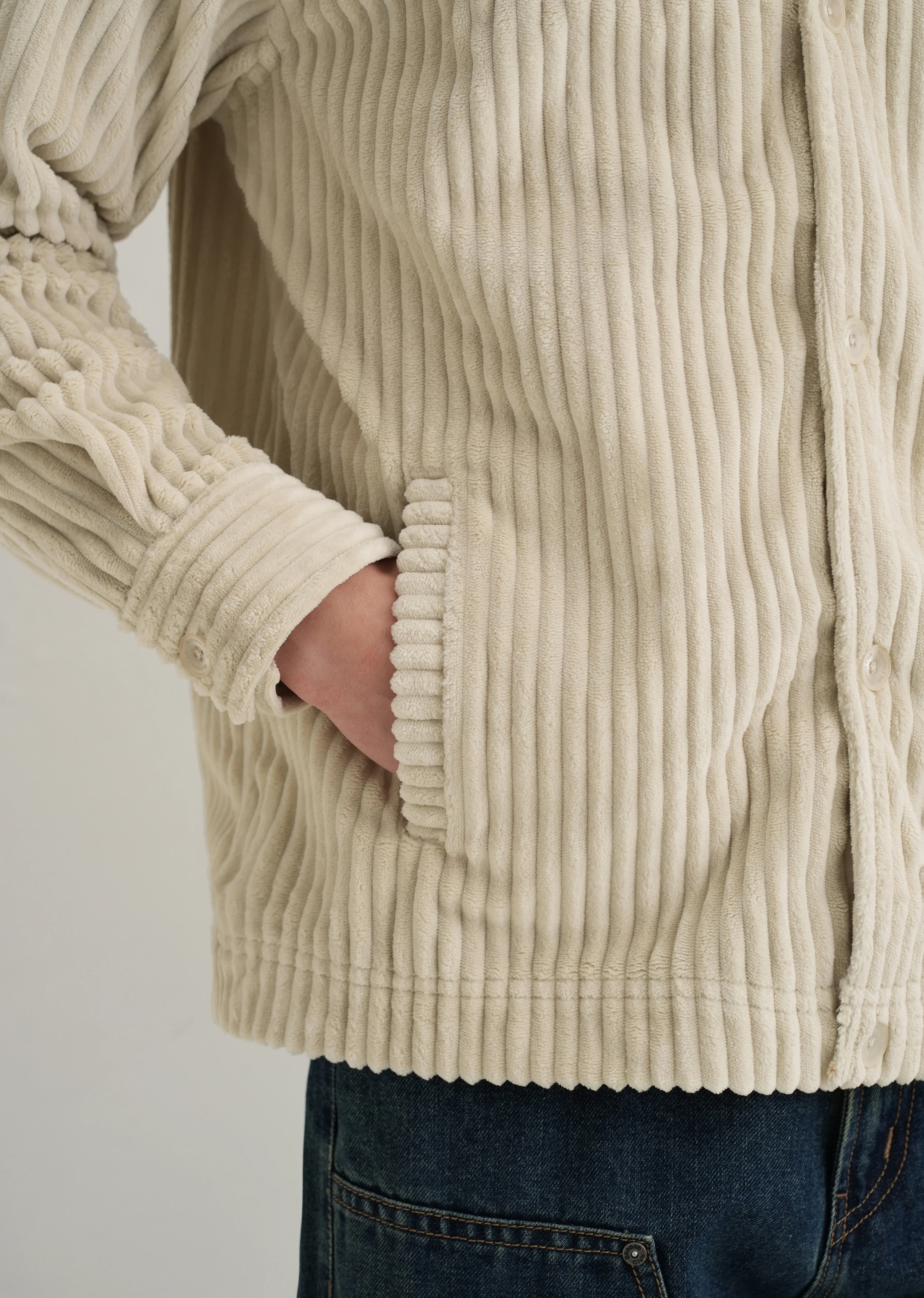 Ecru Corduroy Shacket - Image 2