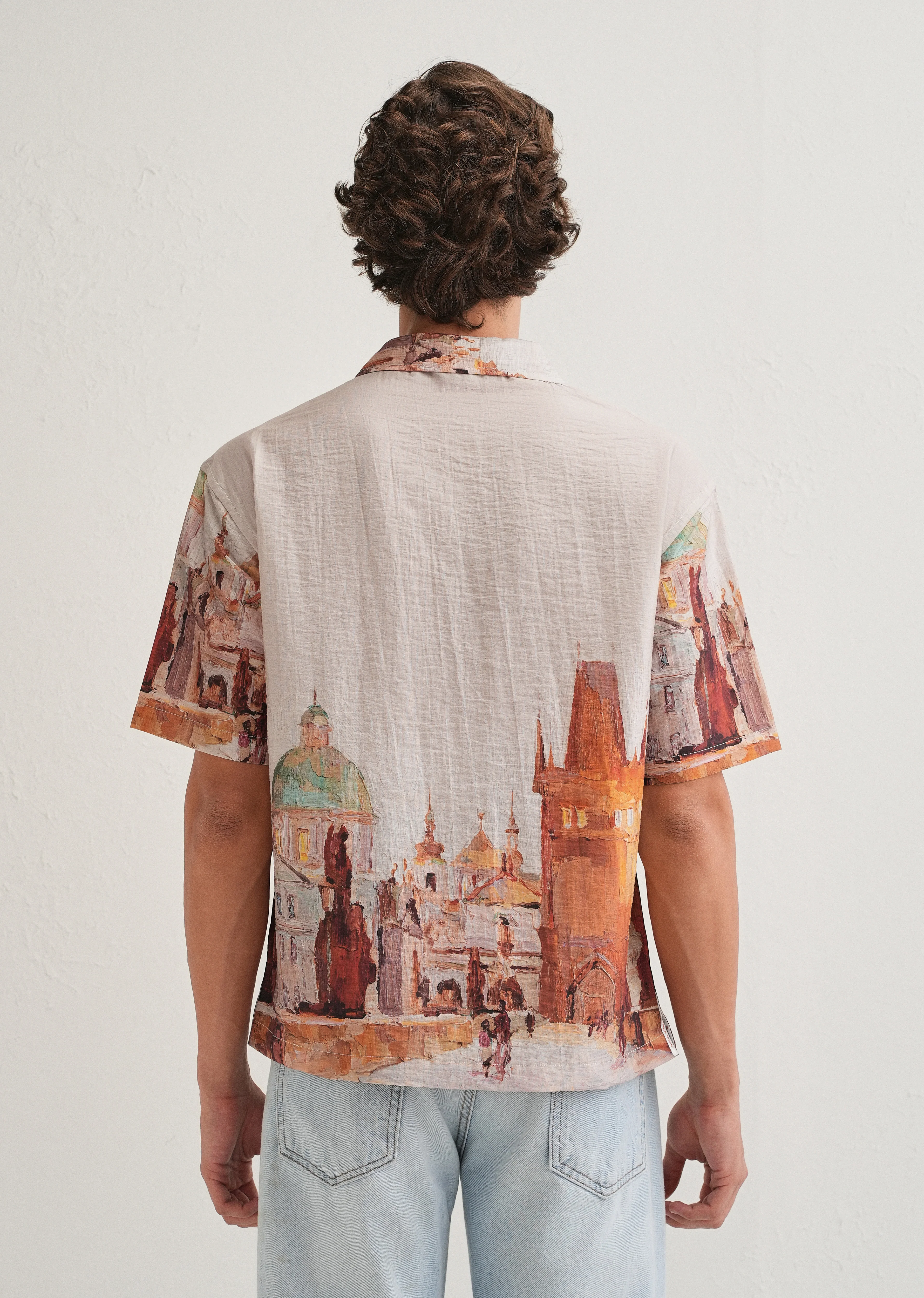 Ecru Roman Ruin Placement Shirt - Image 5