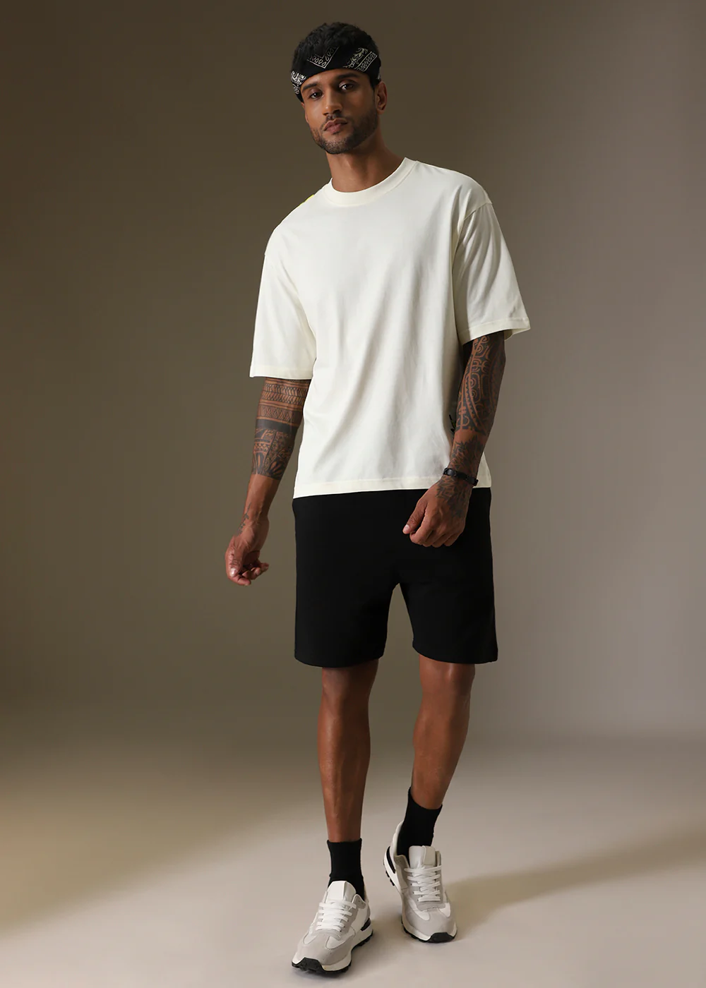 Embossed White Oversized T-Shirt - Image 6