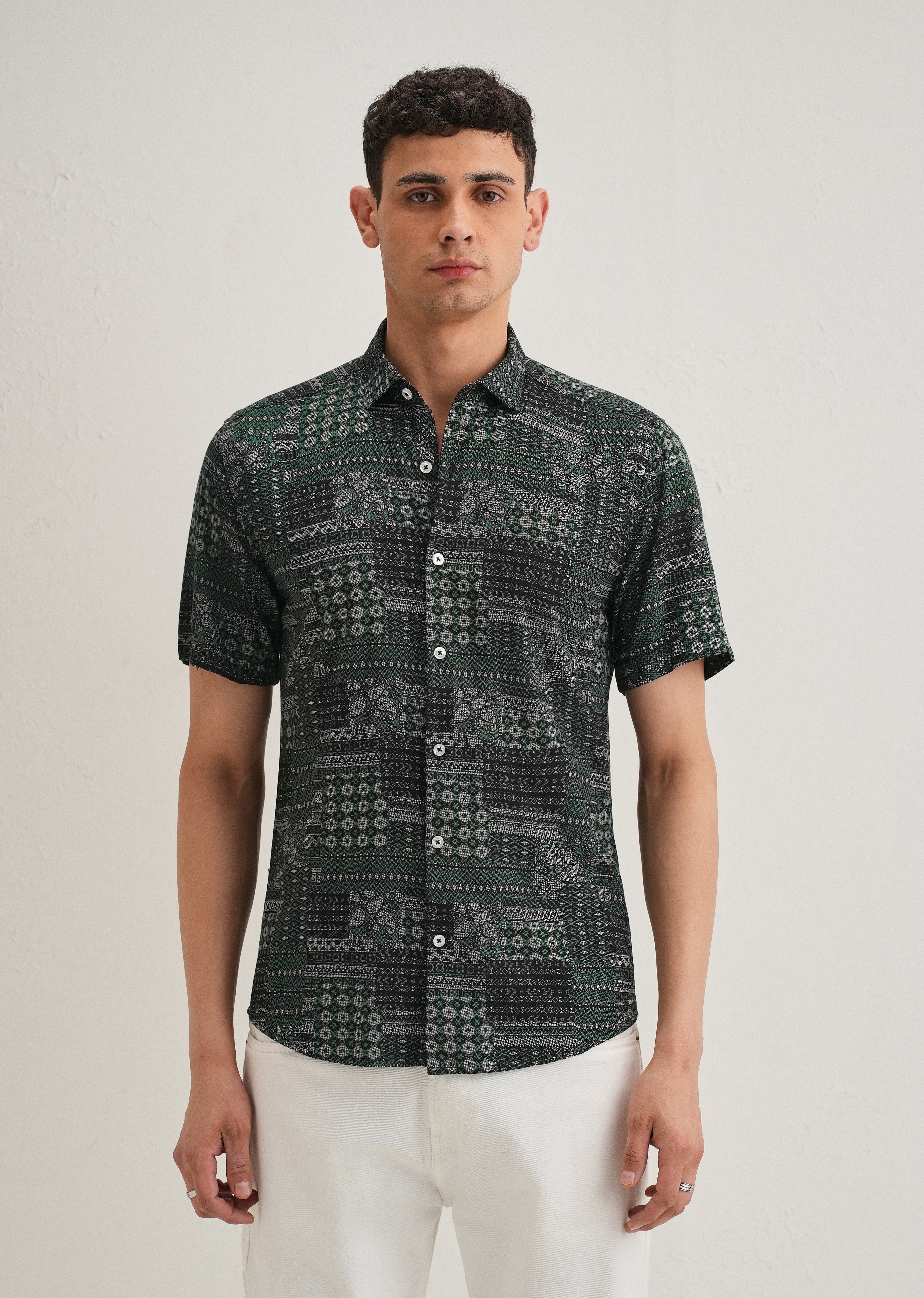 Ethnic Print Shirt - Image 3