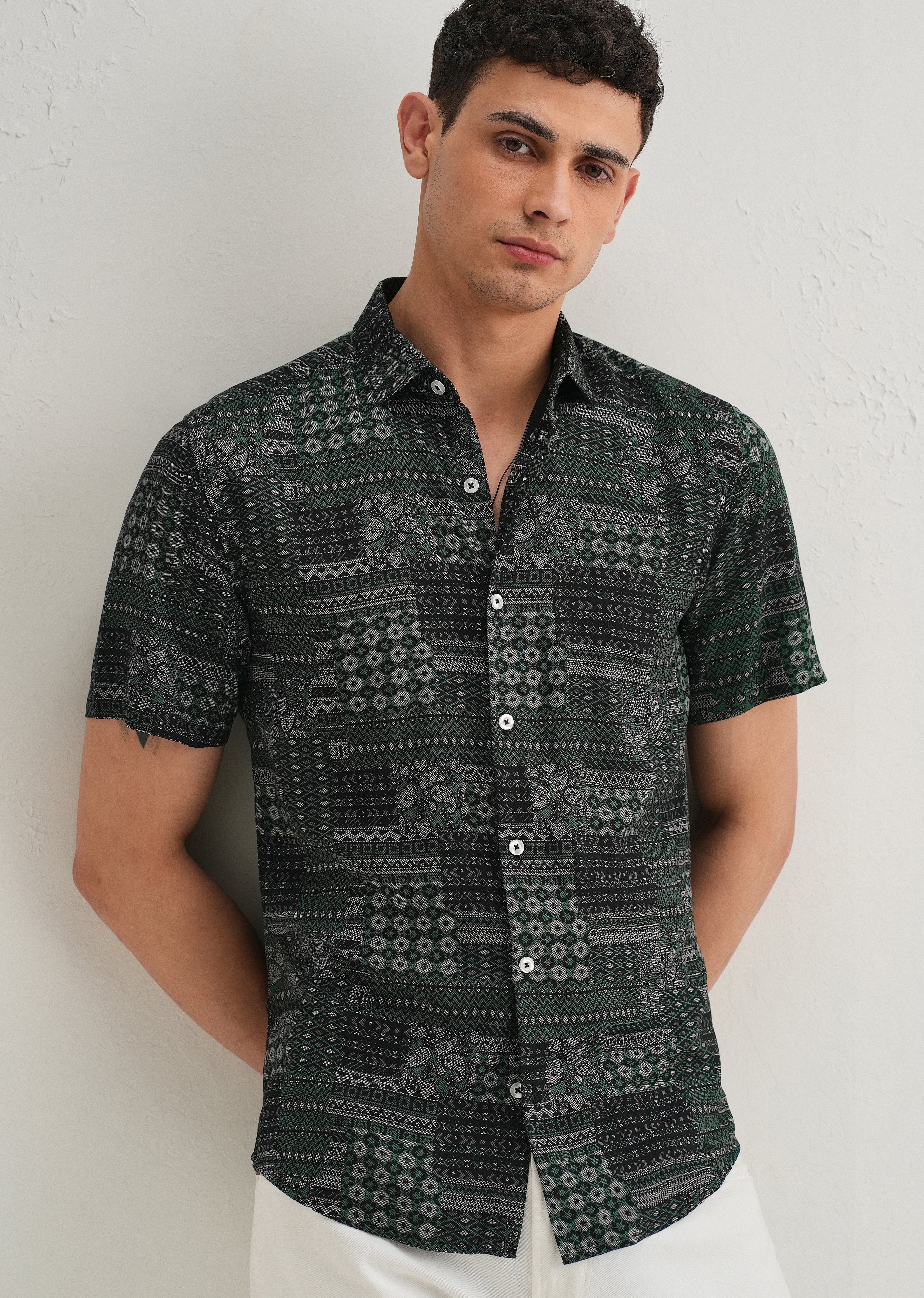Ethnic Print Shirt - Image 7