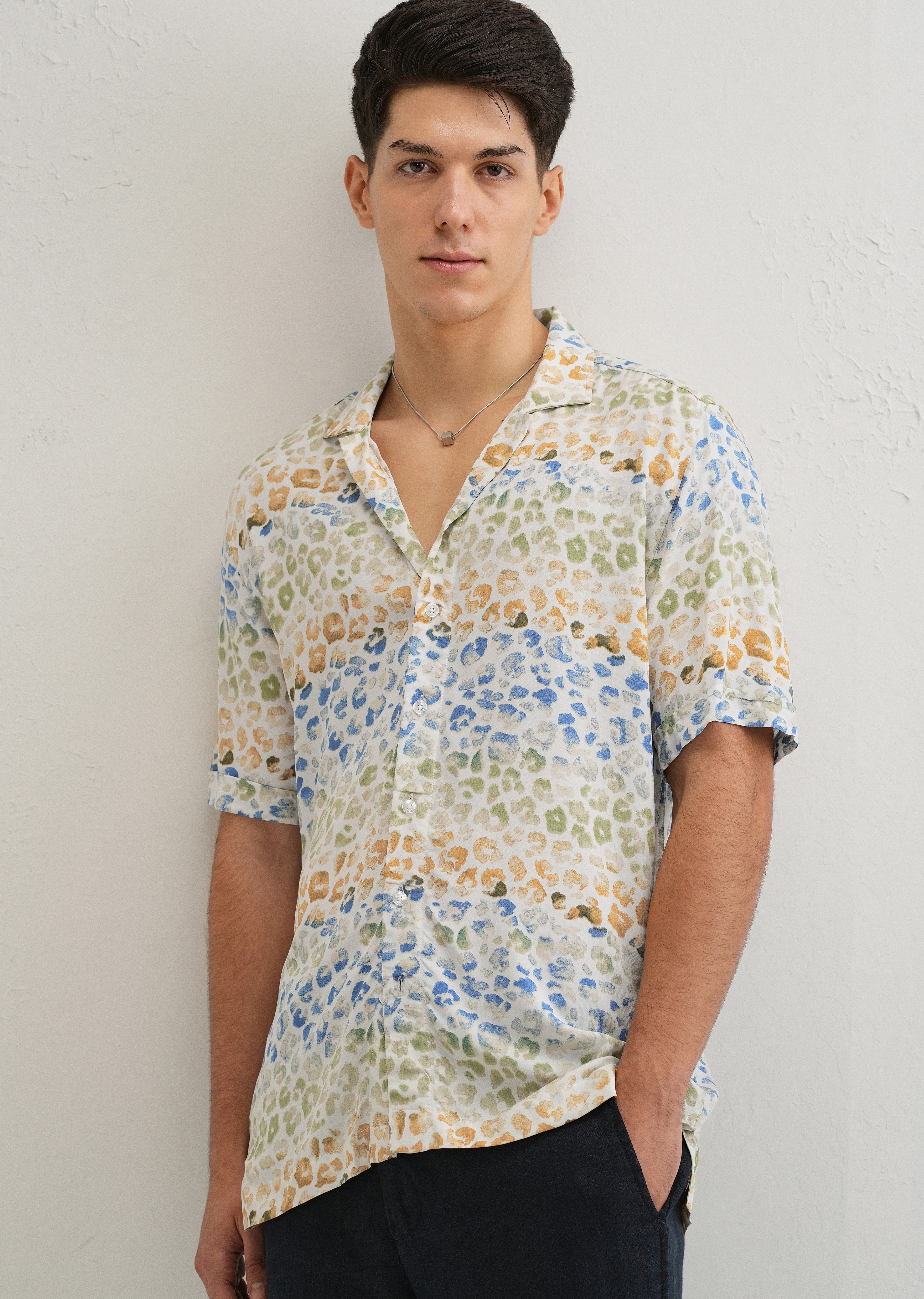 Exotic Fauna Print Half sleeve shirt - Image 7