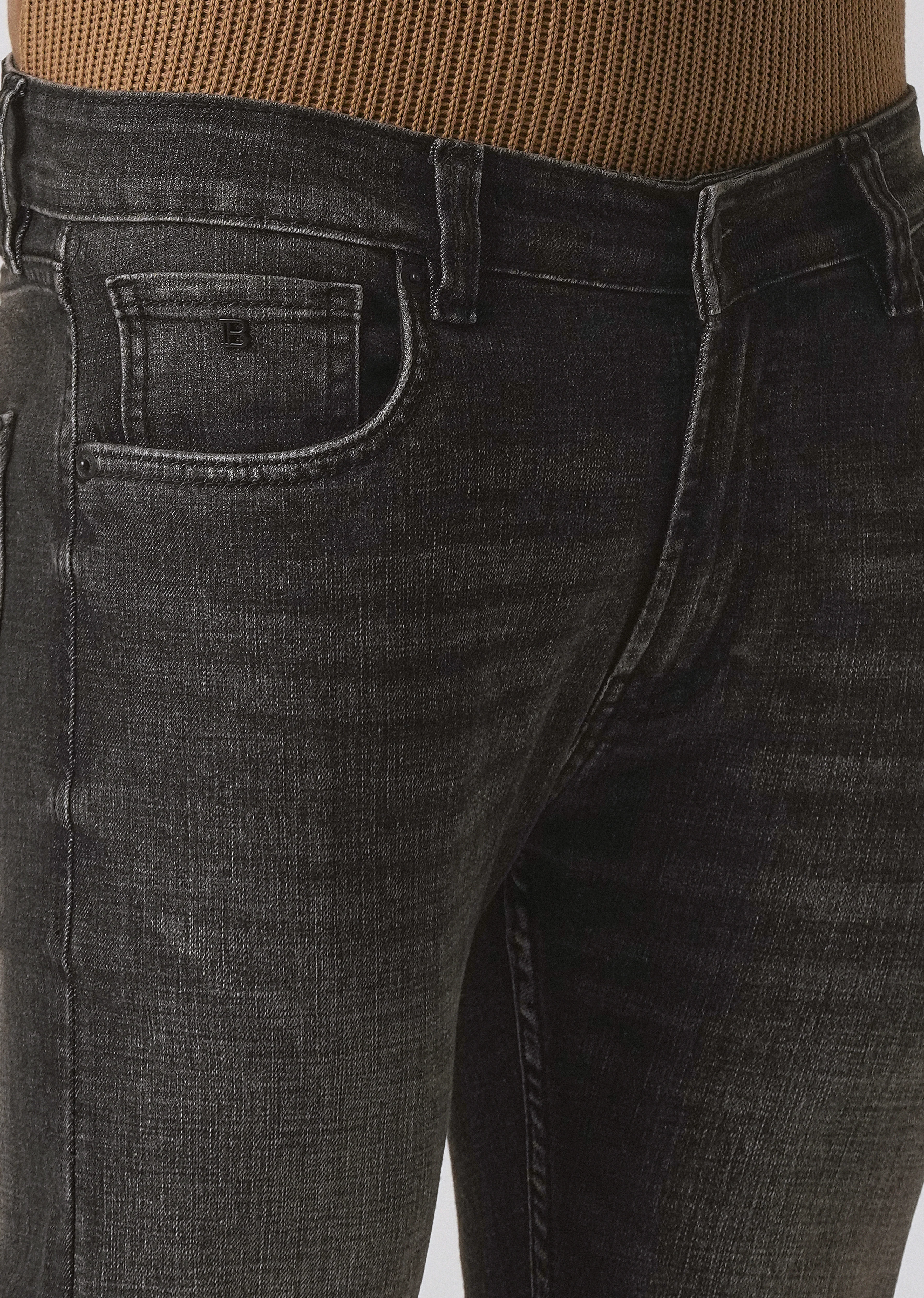 Faded Black Slim Fit Denim - Image 5