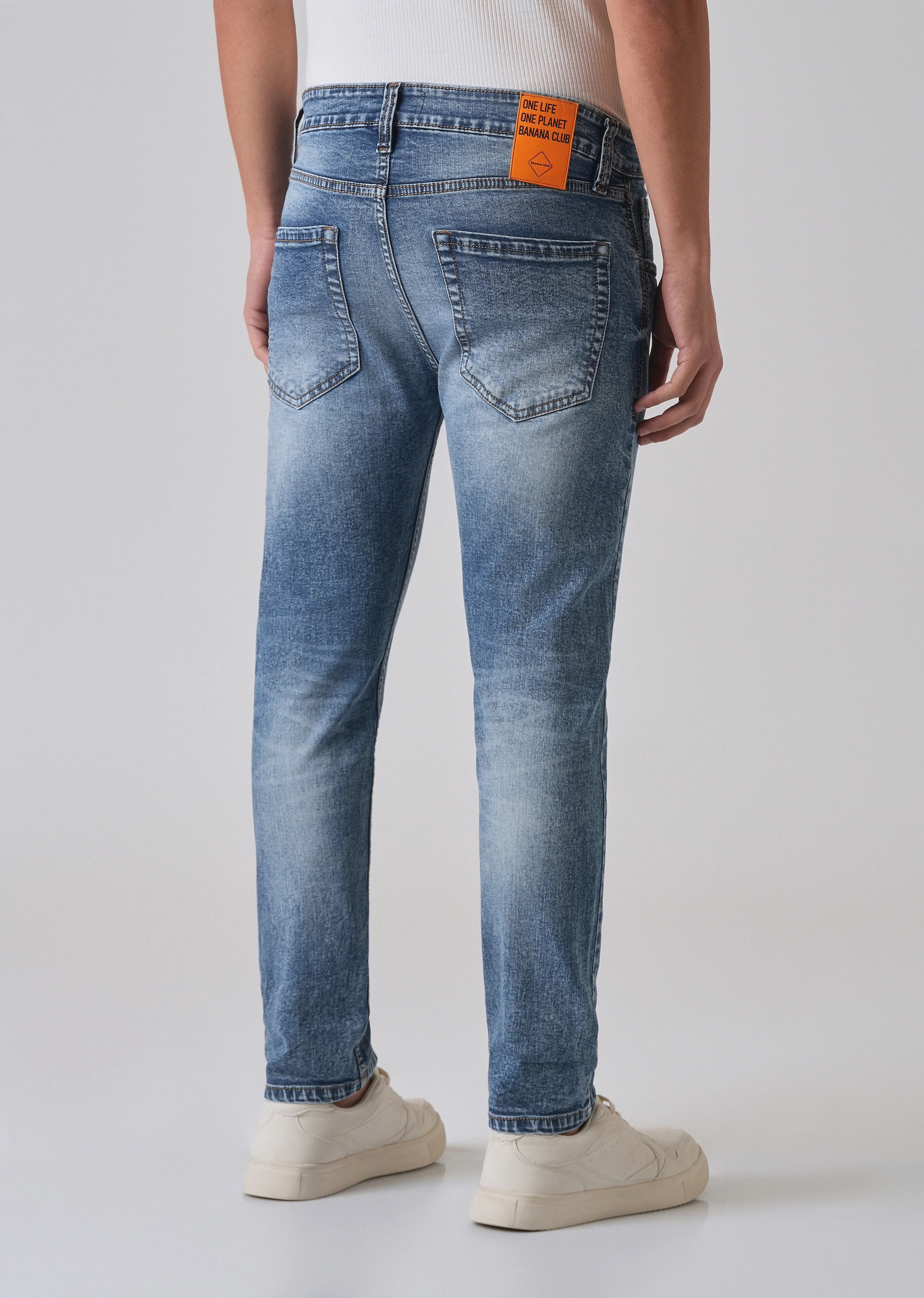 Faded Blue Slim fit Jeans - Image 2