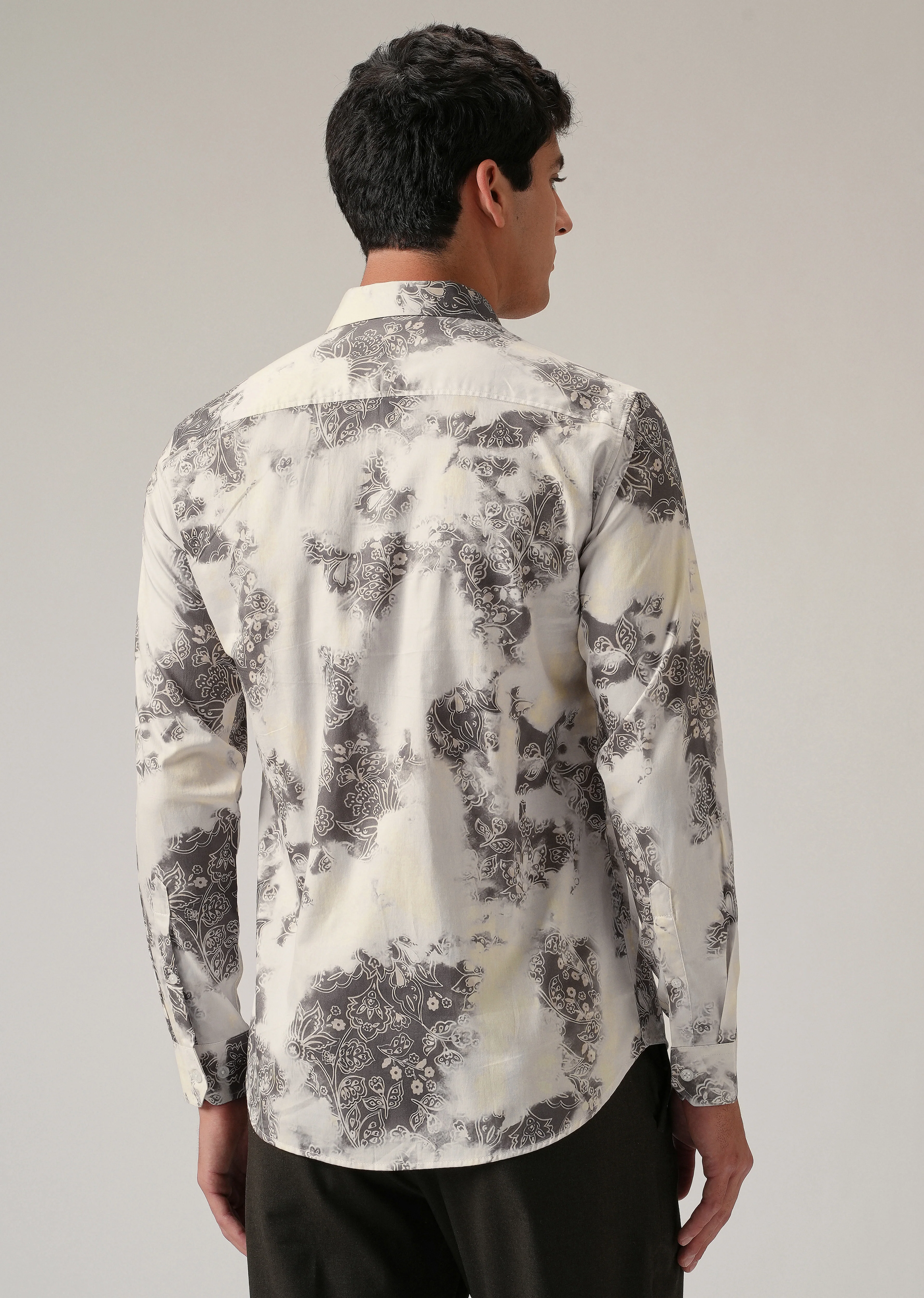 Faded Motif Print Shirt - Image 2