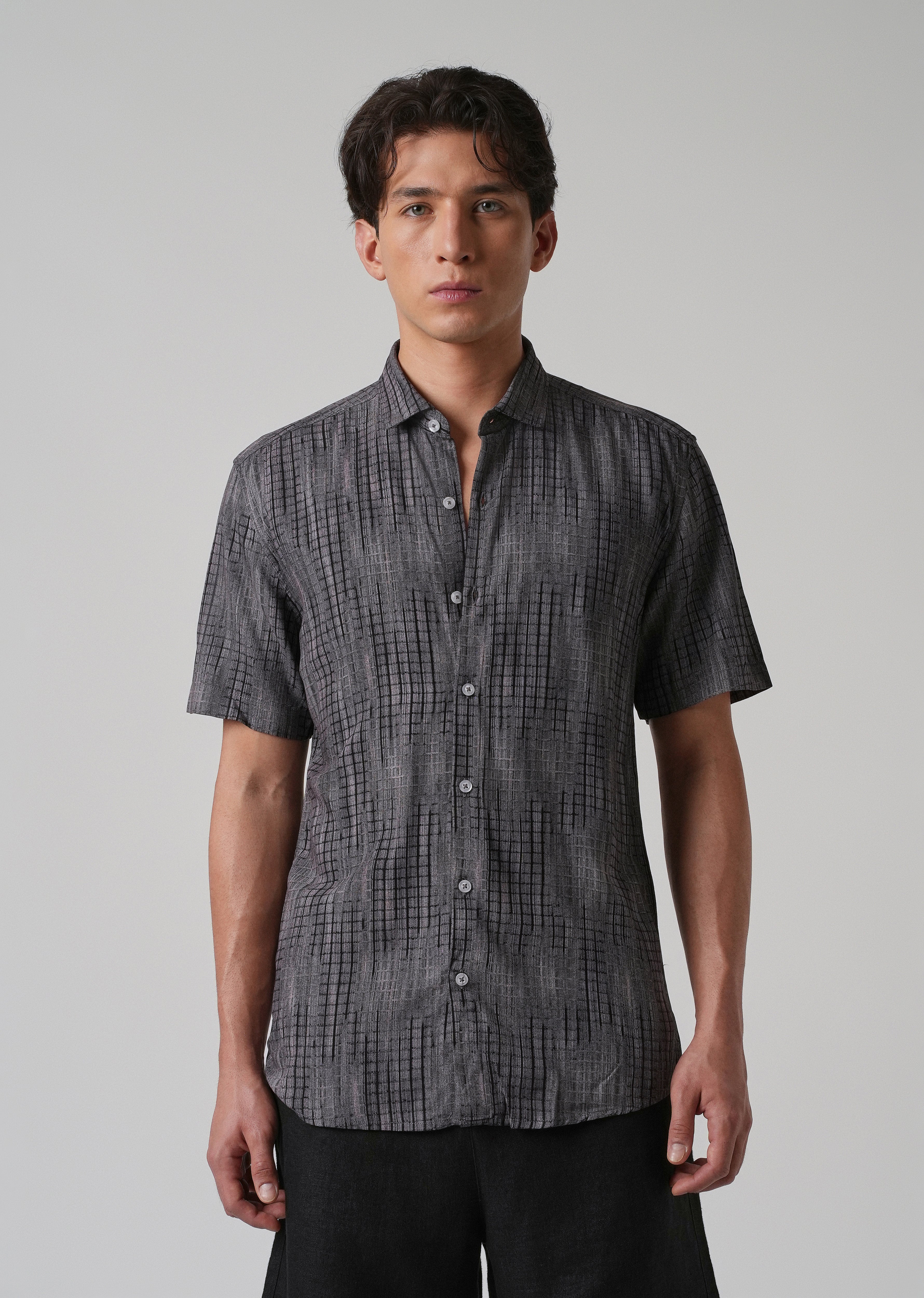 Faded Stripe Print Shirt - Image 3