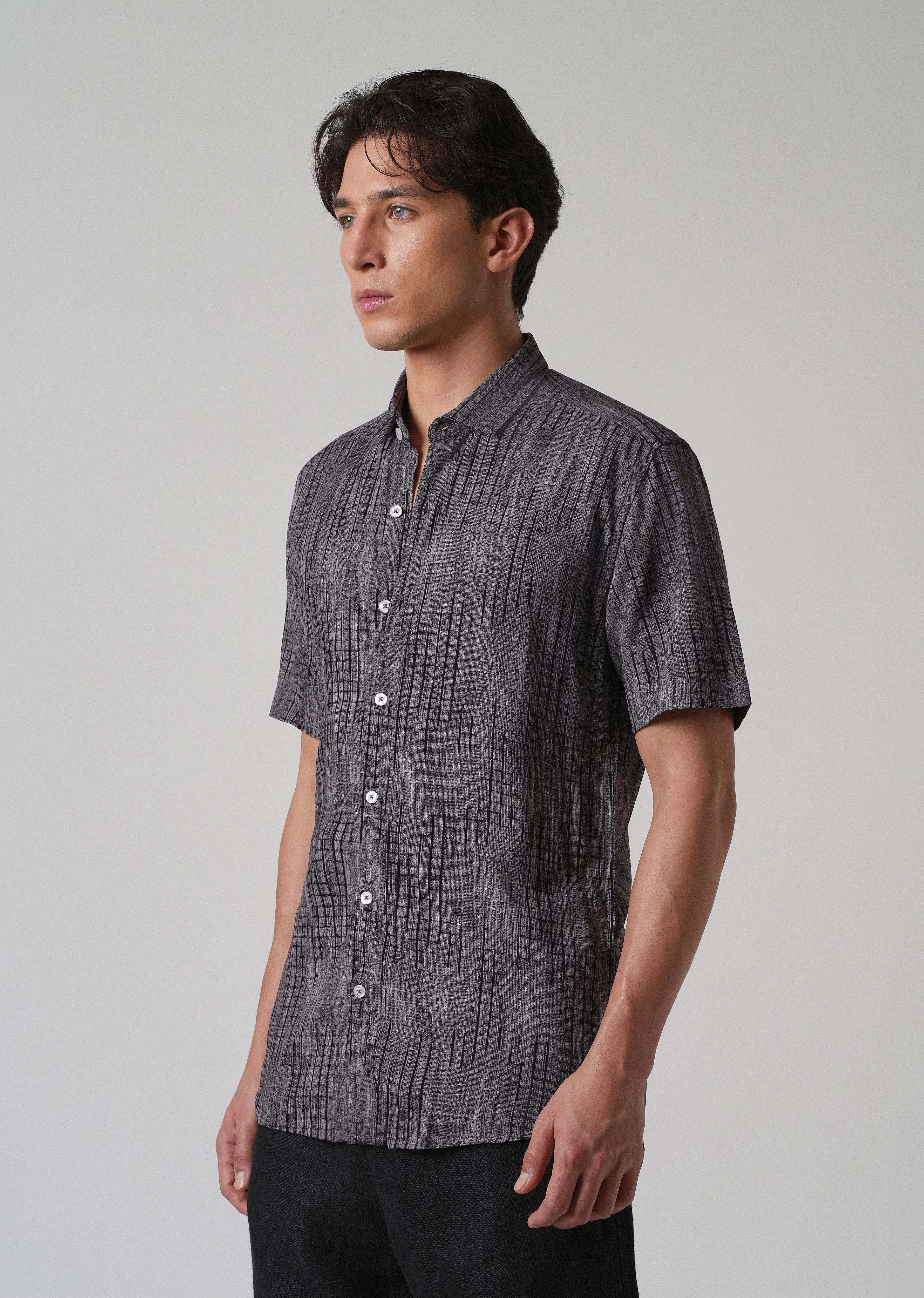 Faded Stripe Print Shirt - Image 4