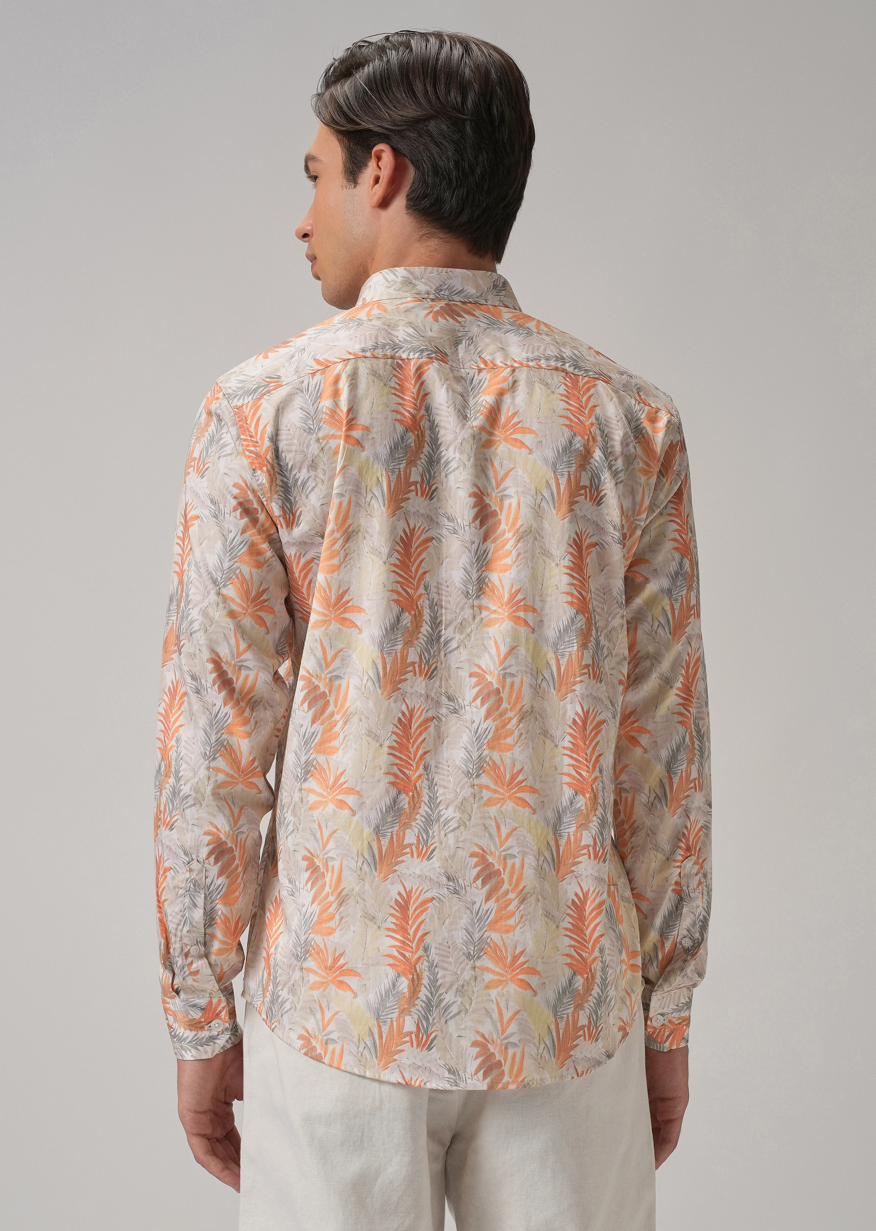 Feather Floral Printed Shirt - Image 2