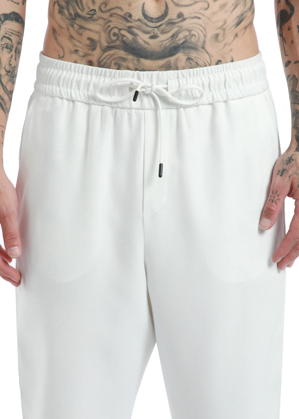 Feather White Thin-Corduroy Trousers - Image 2