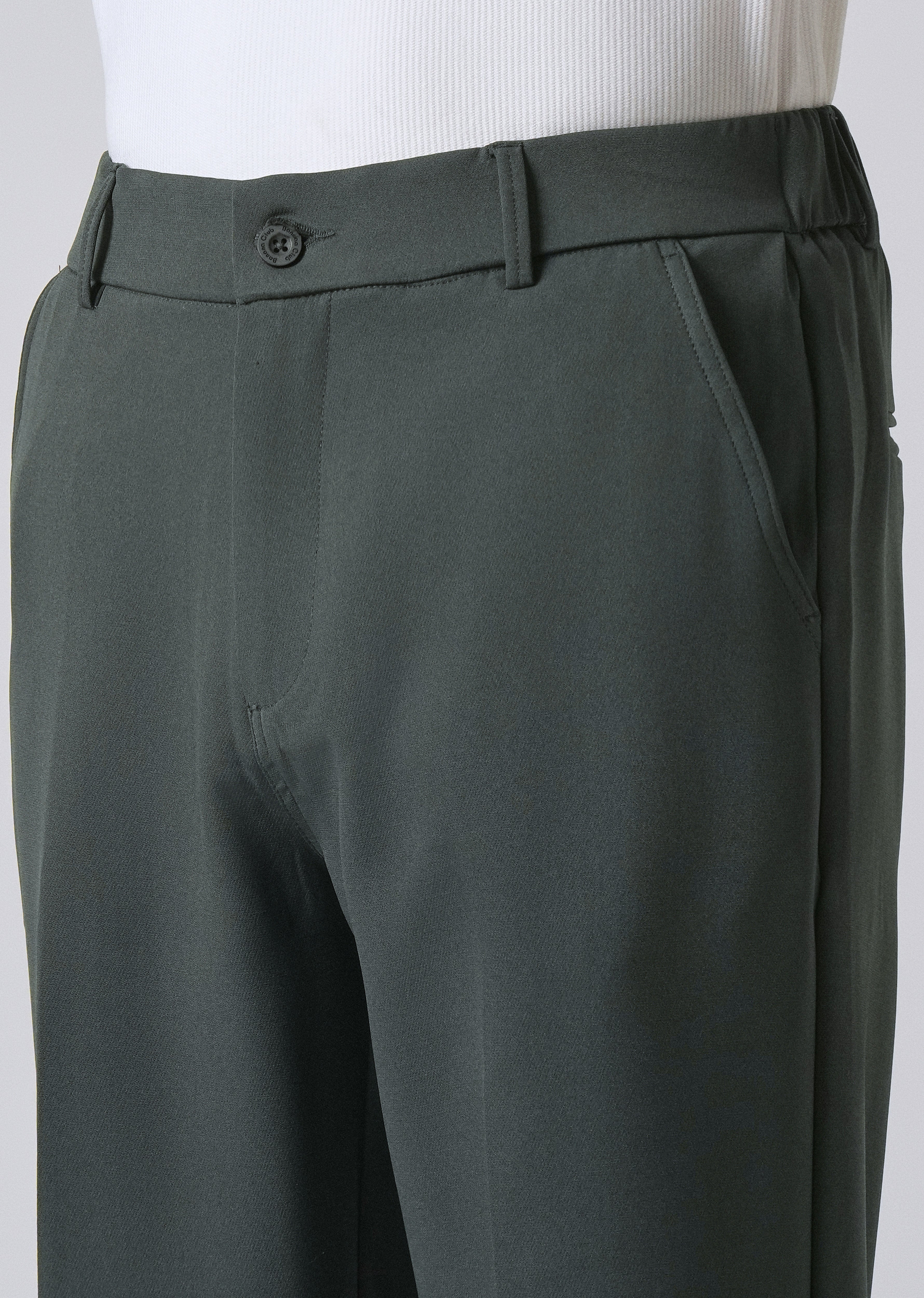 Fern Green Relaxed Fit Trousers - Image 5