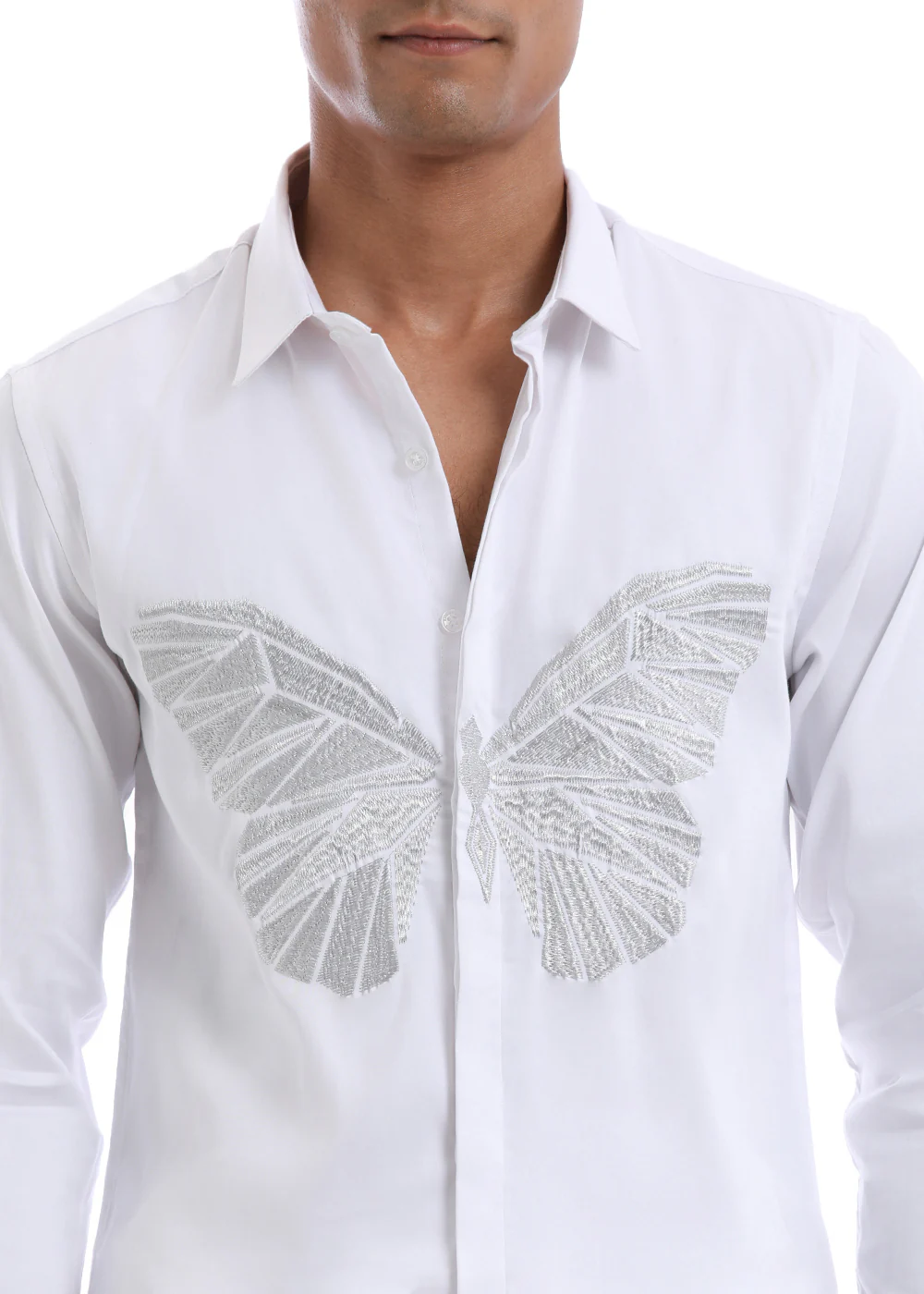 Flappers Mist White Designer Shirt - Image 2