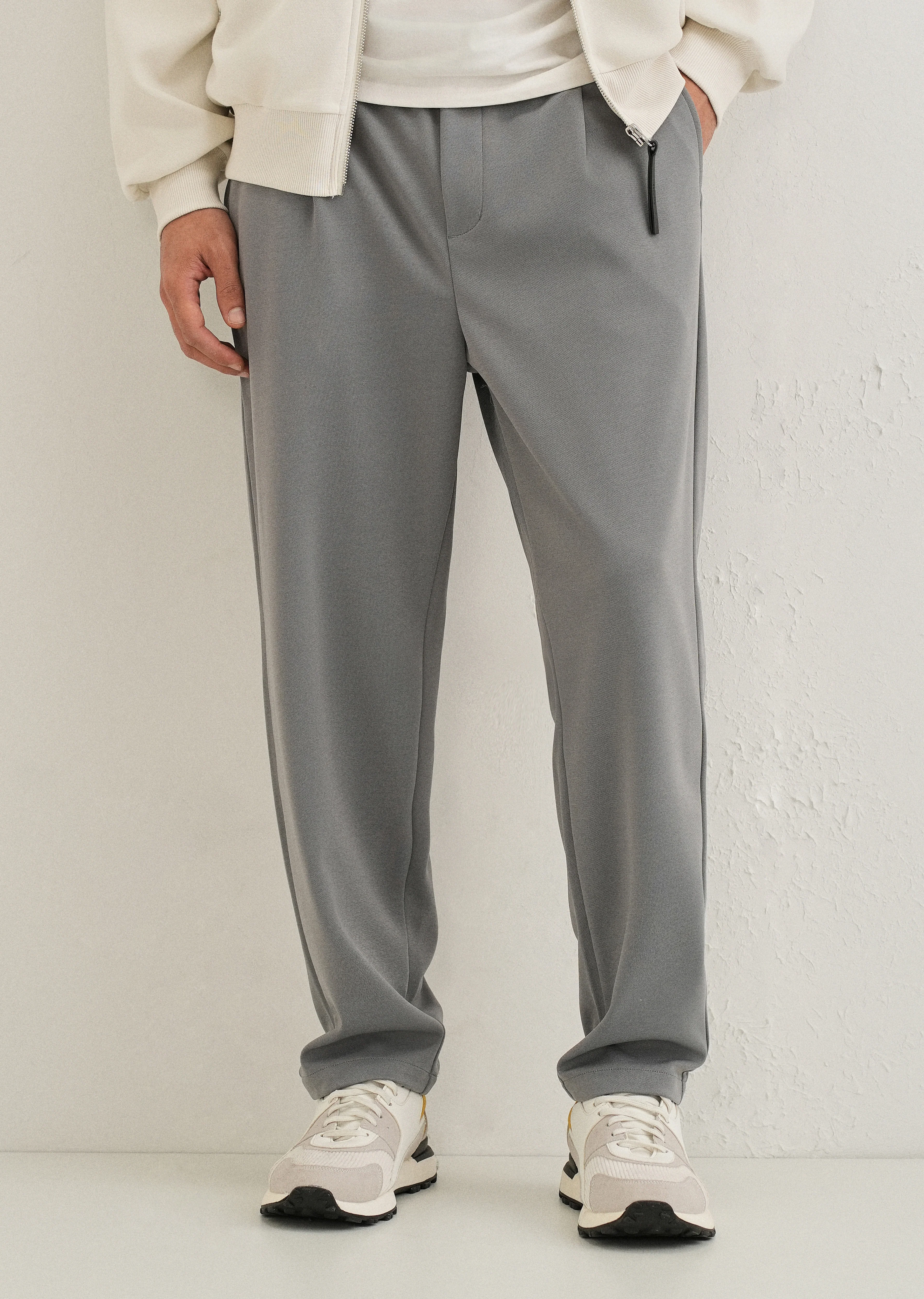 Flexi Ash Grey Korean Trouser - Image 7
