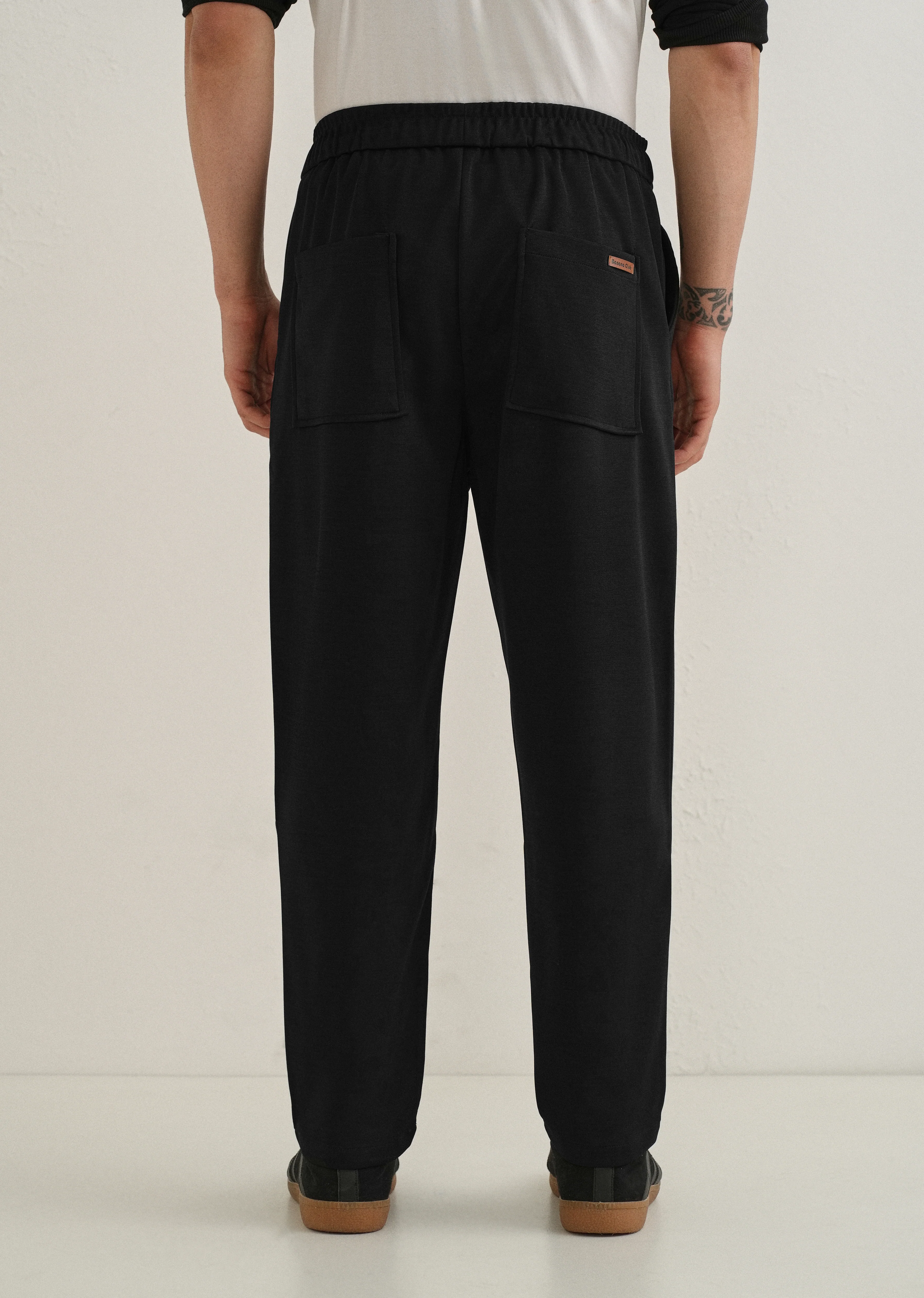 Flexi Black Korean Trouser - Image 2
