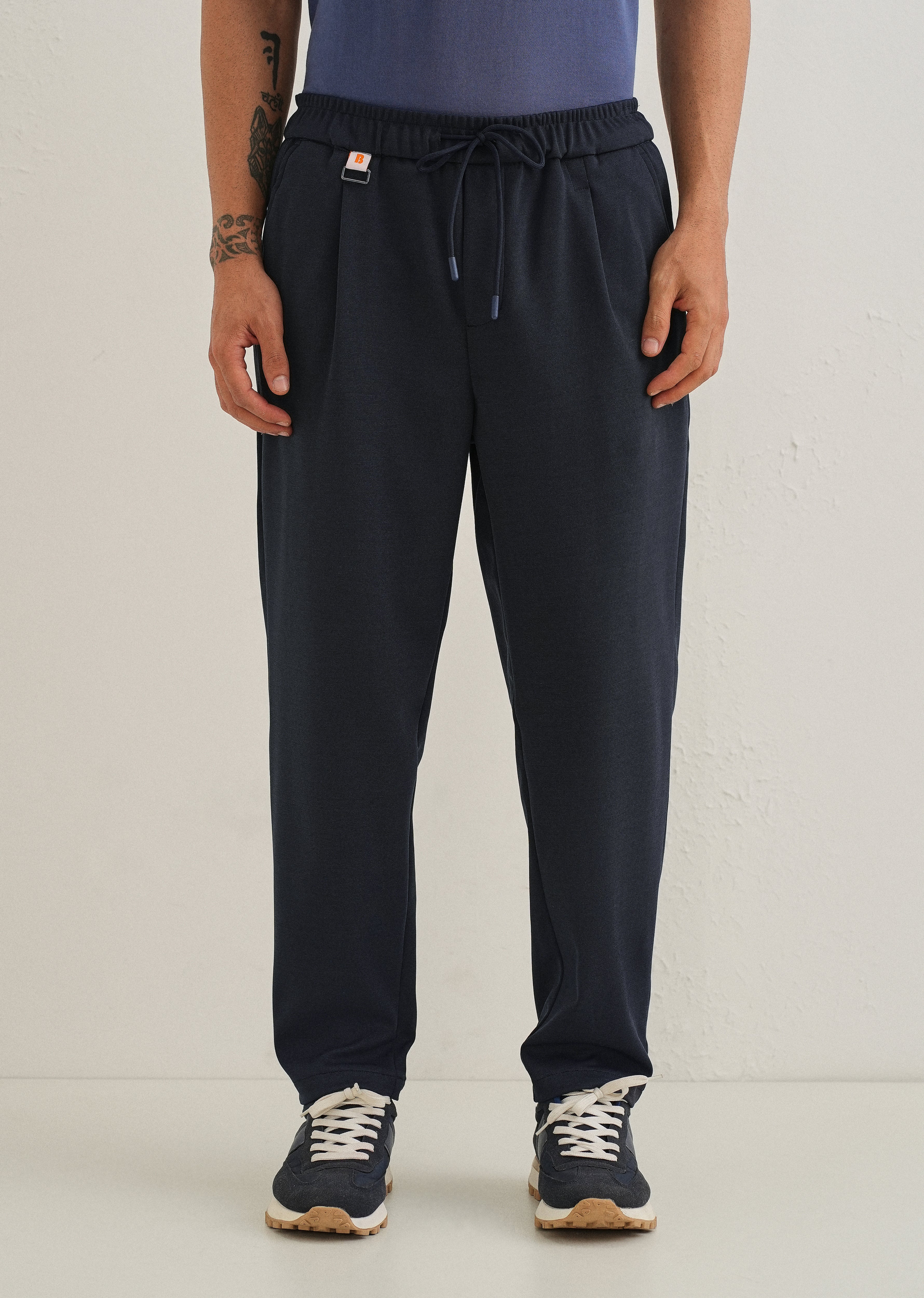 Flexi Dark Blue Korean Trouser - Image 3