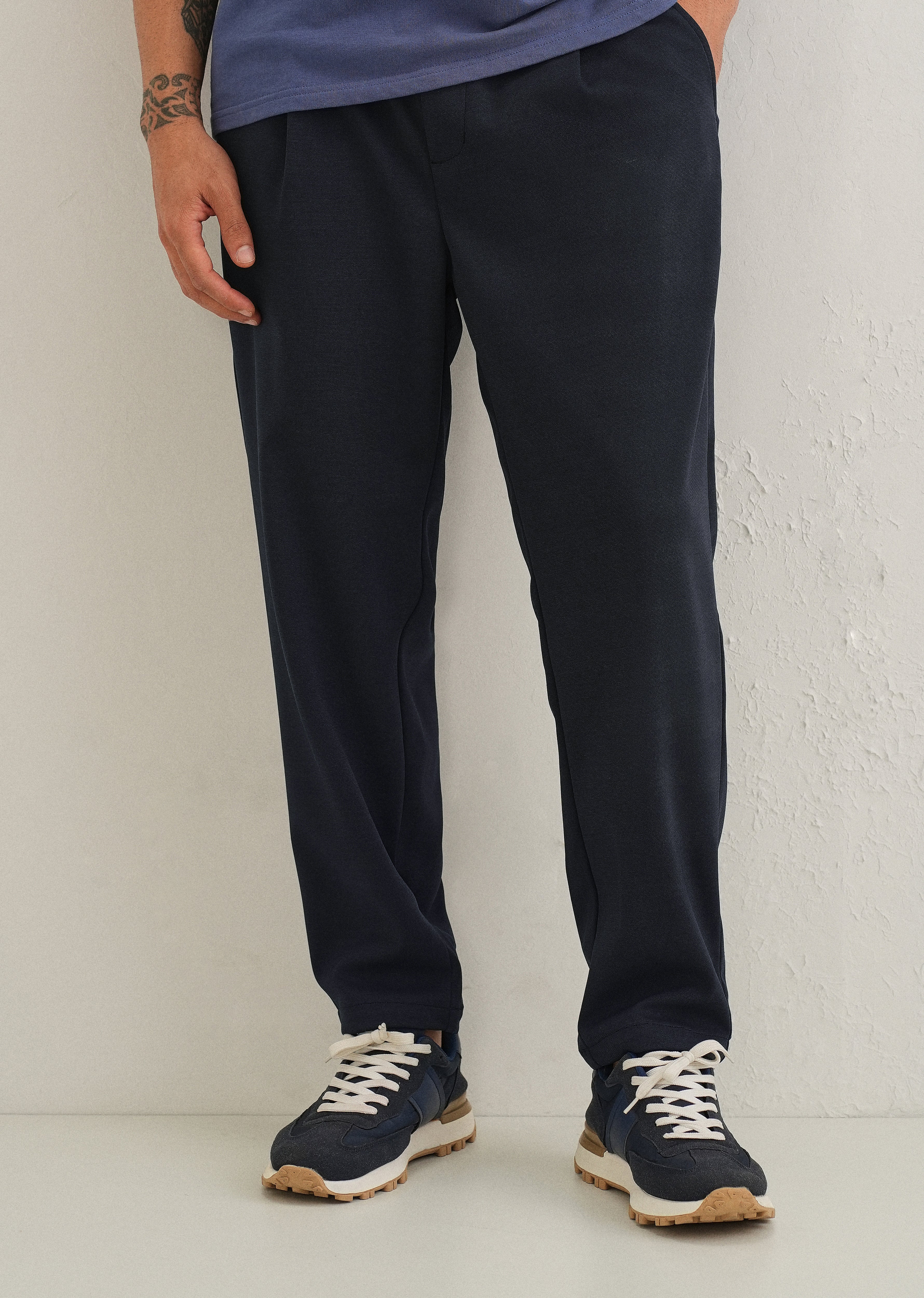 Flexi Dark Blue Korean Trouser - Image 7