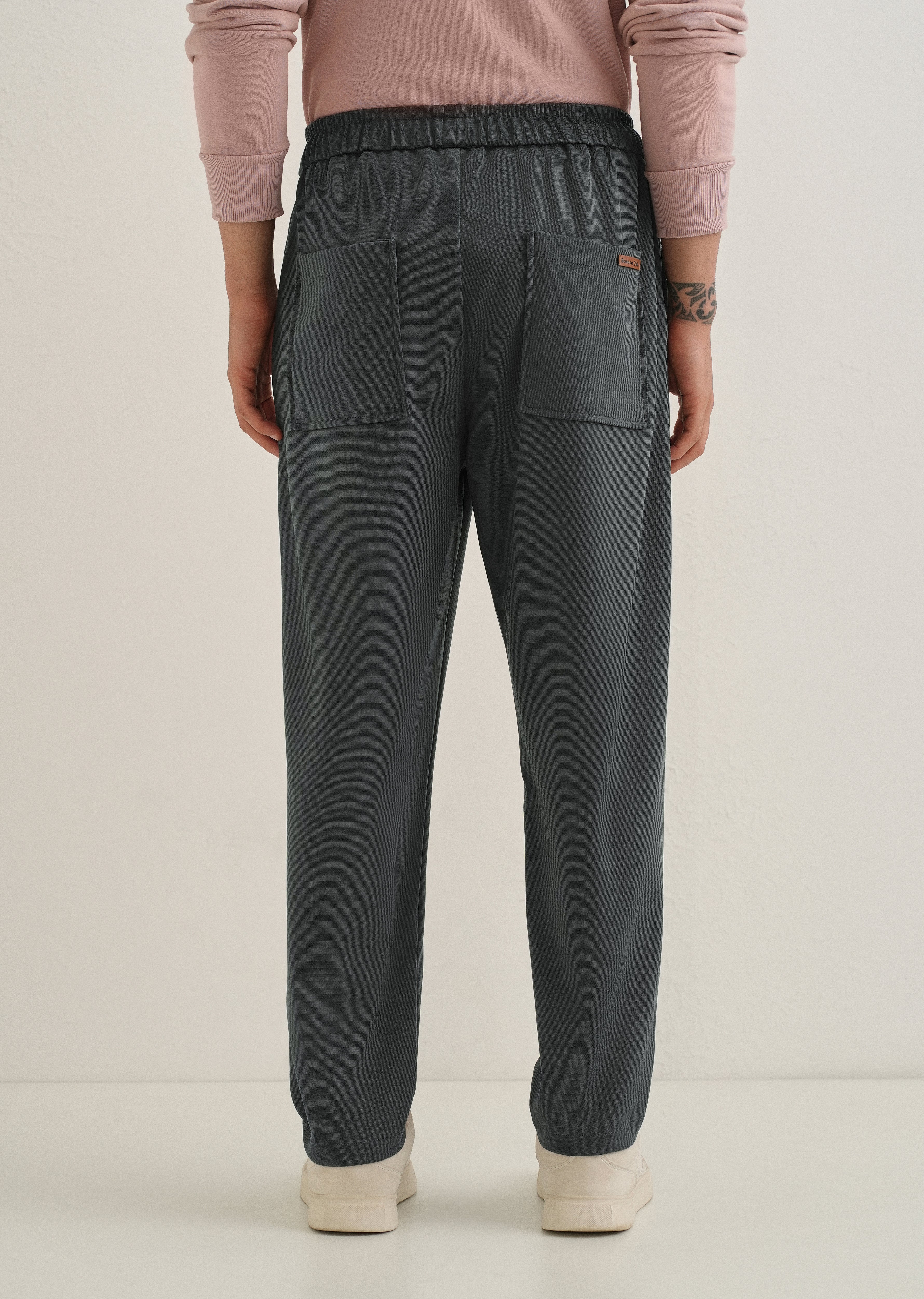 Flexi Dark Grey Korean Trouser - Image 2