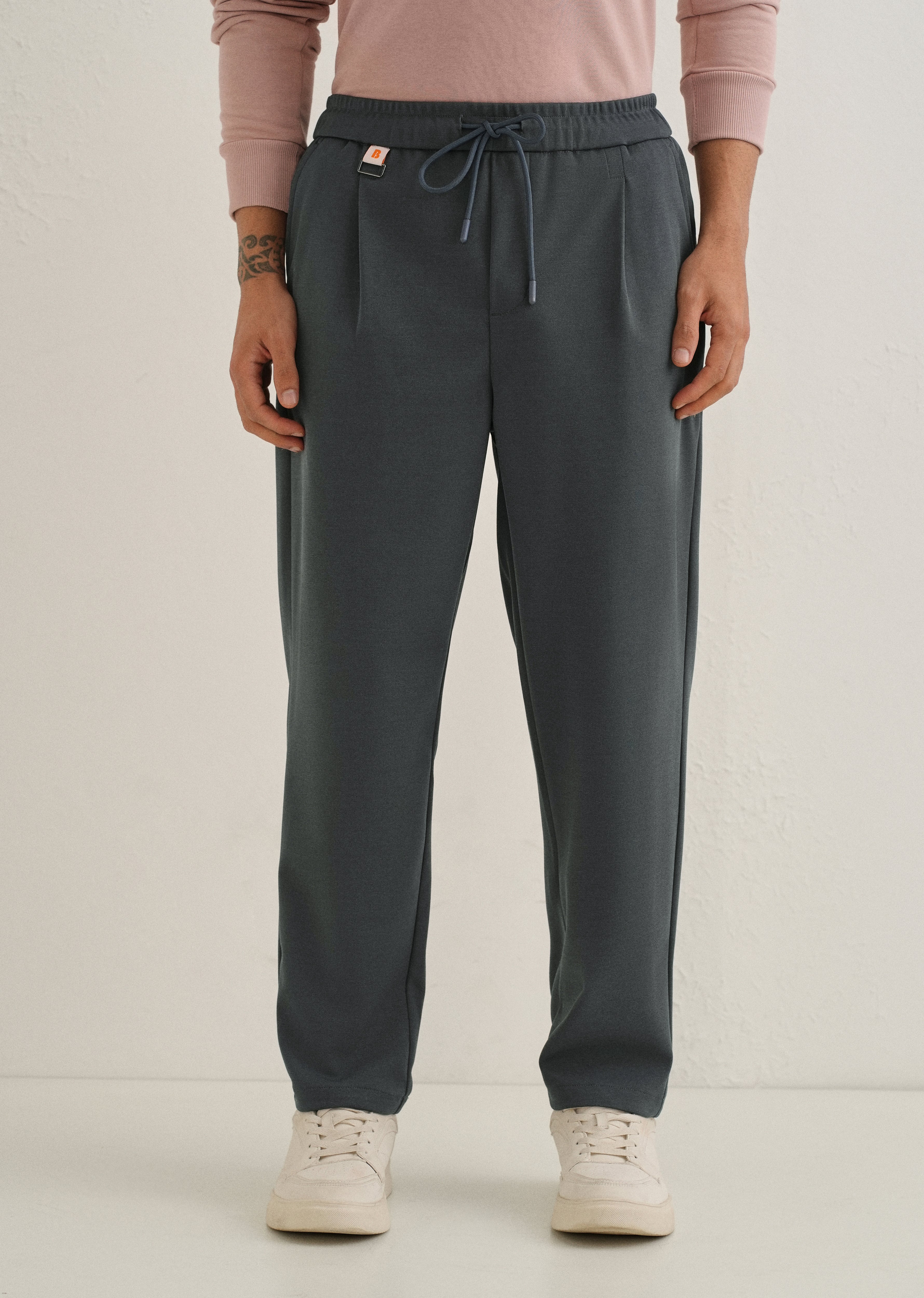 Flexi Dark Grey Korean Trouser - Image 3