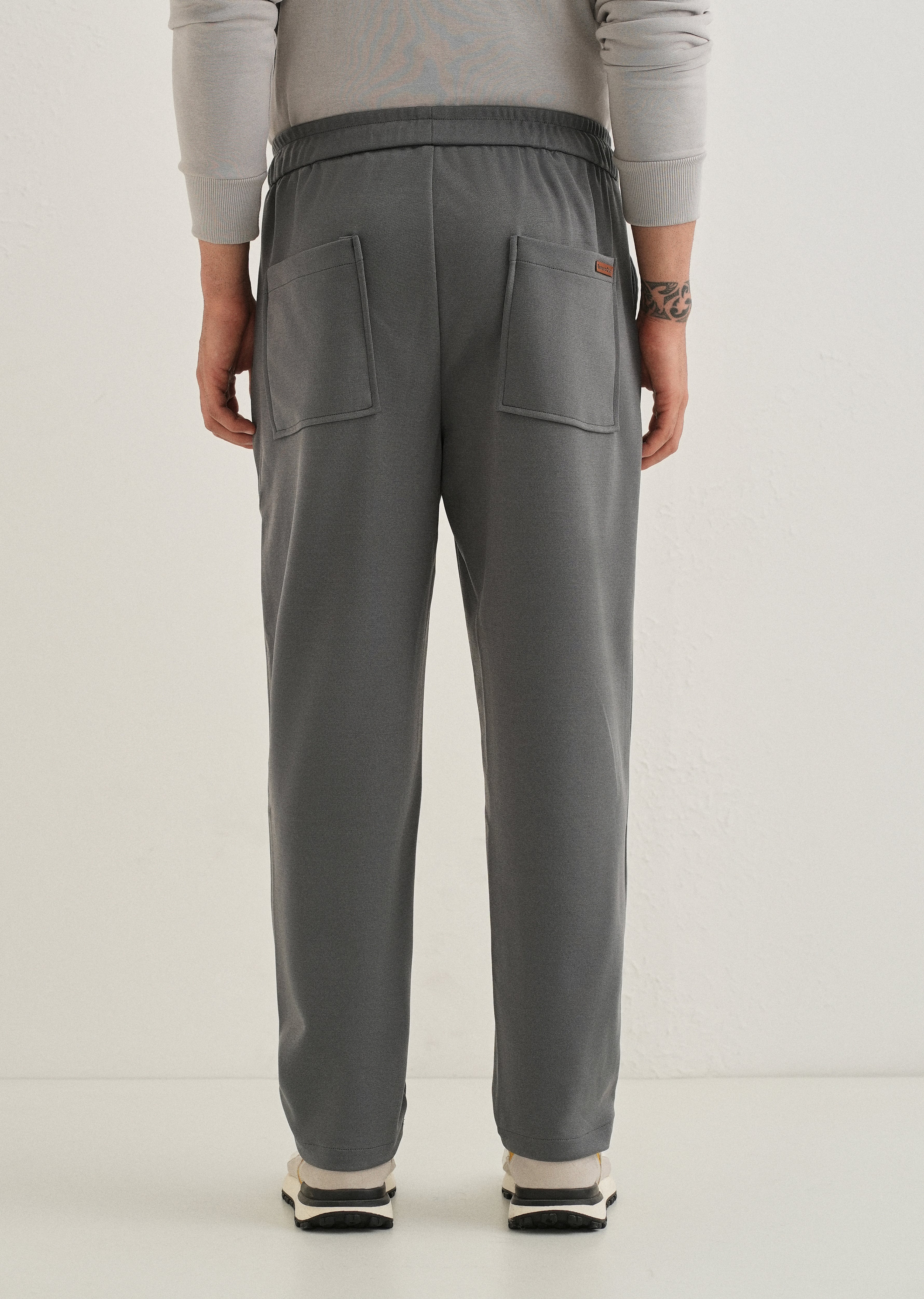 Flexi Grey Korean Trouser - Image 2