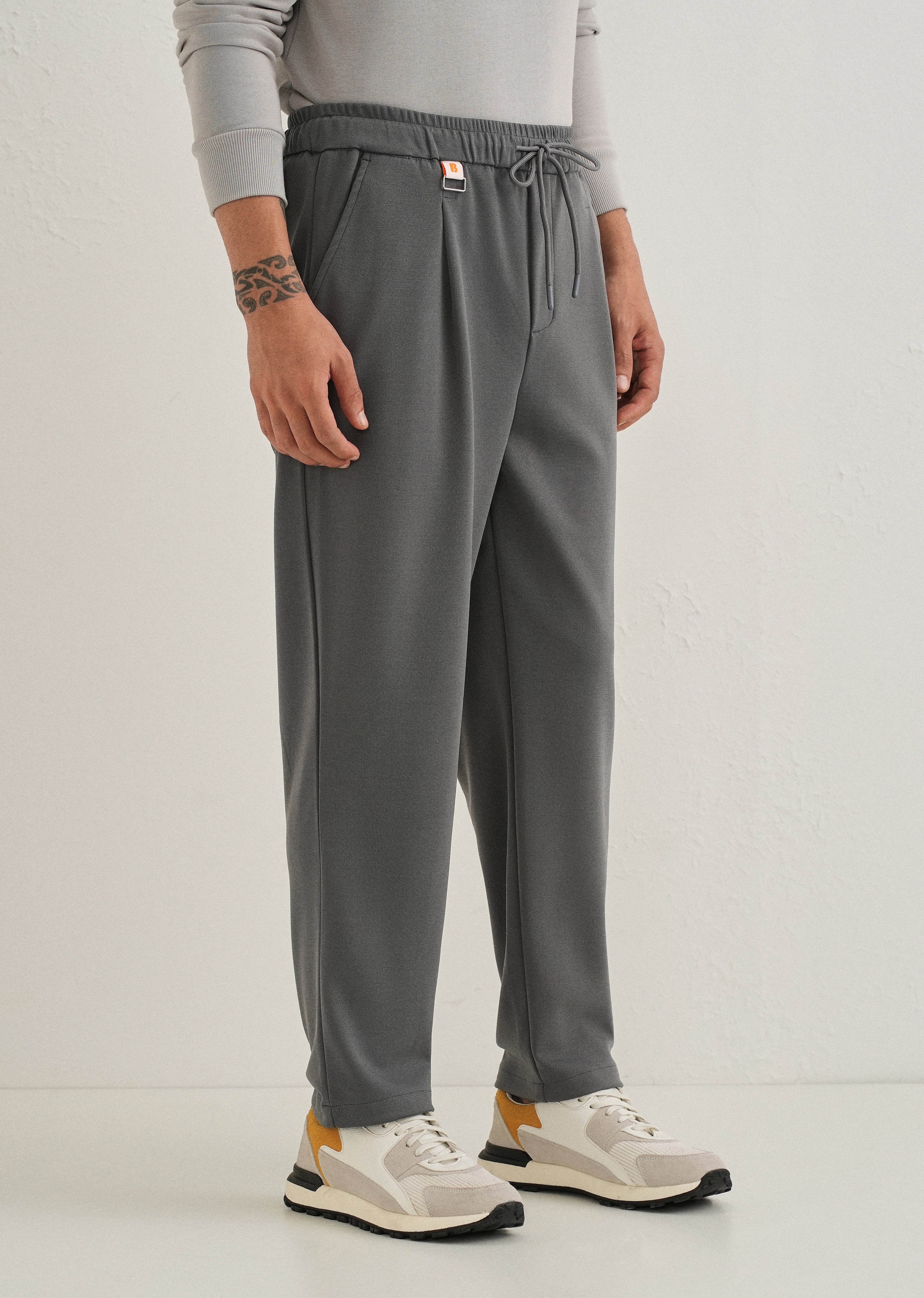 Flexi Grey Korean Trouser - Image 4