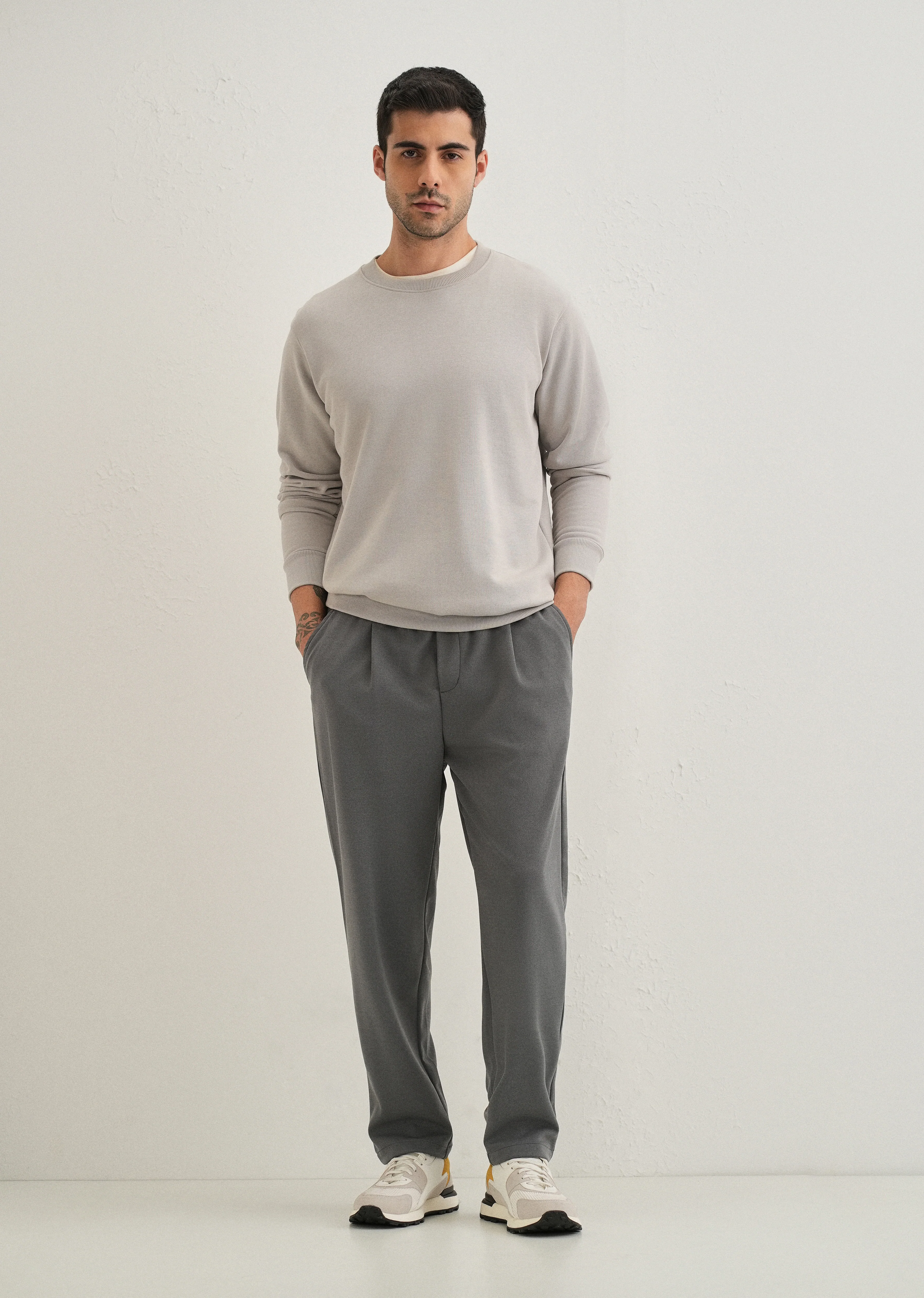 Flexi Grey Korean Trouser - Image 6