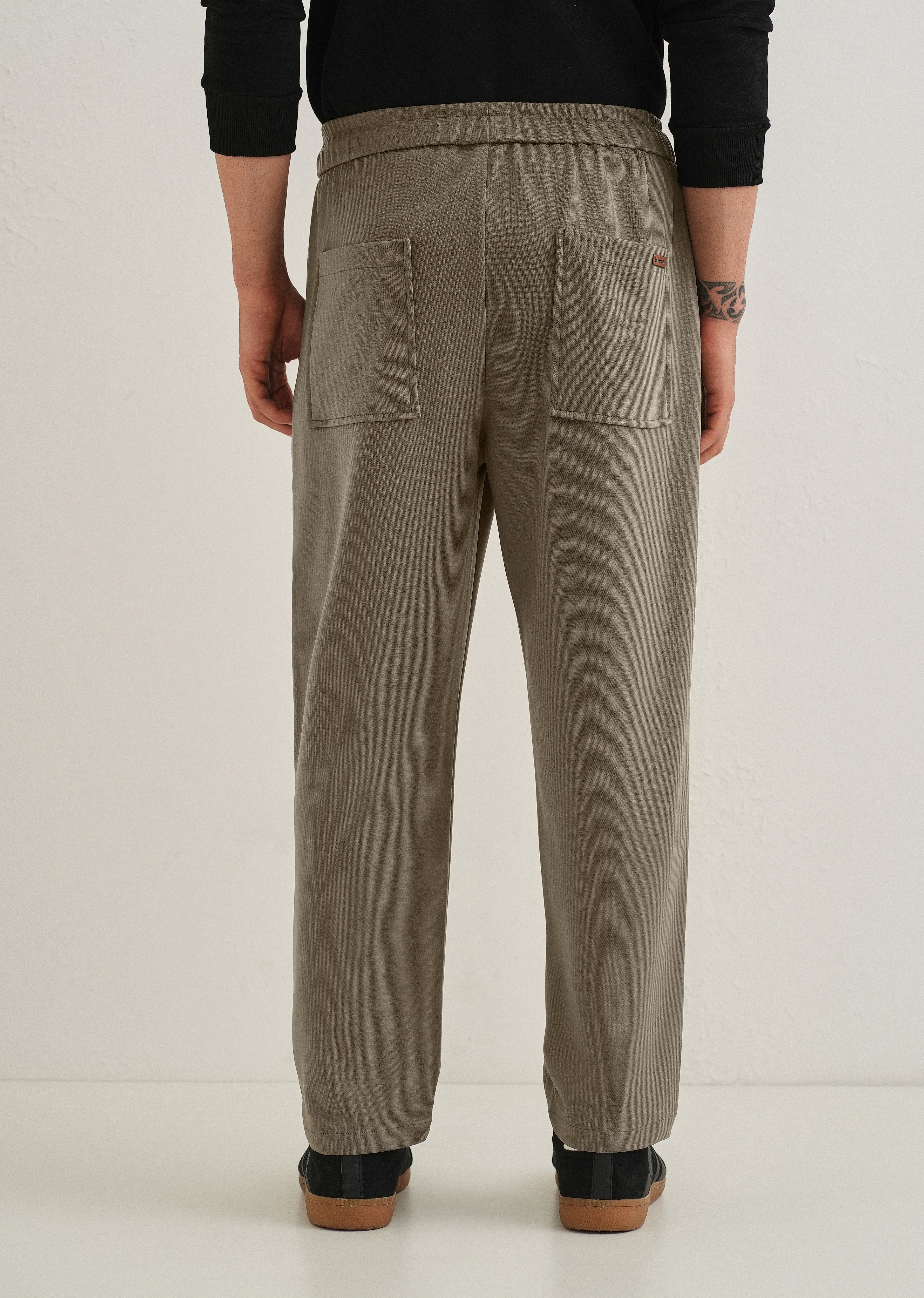 Flexi Sage Green Korean Trouser - Image 2