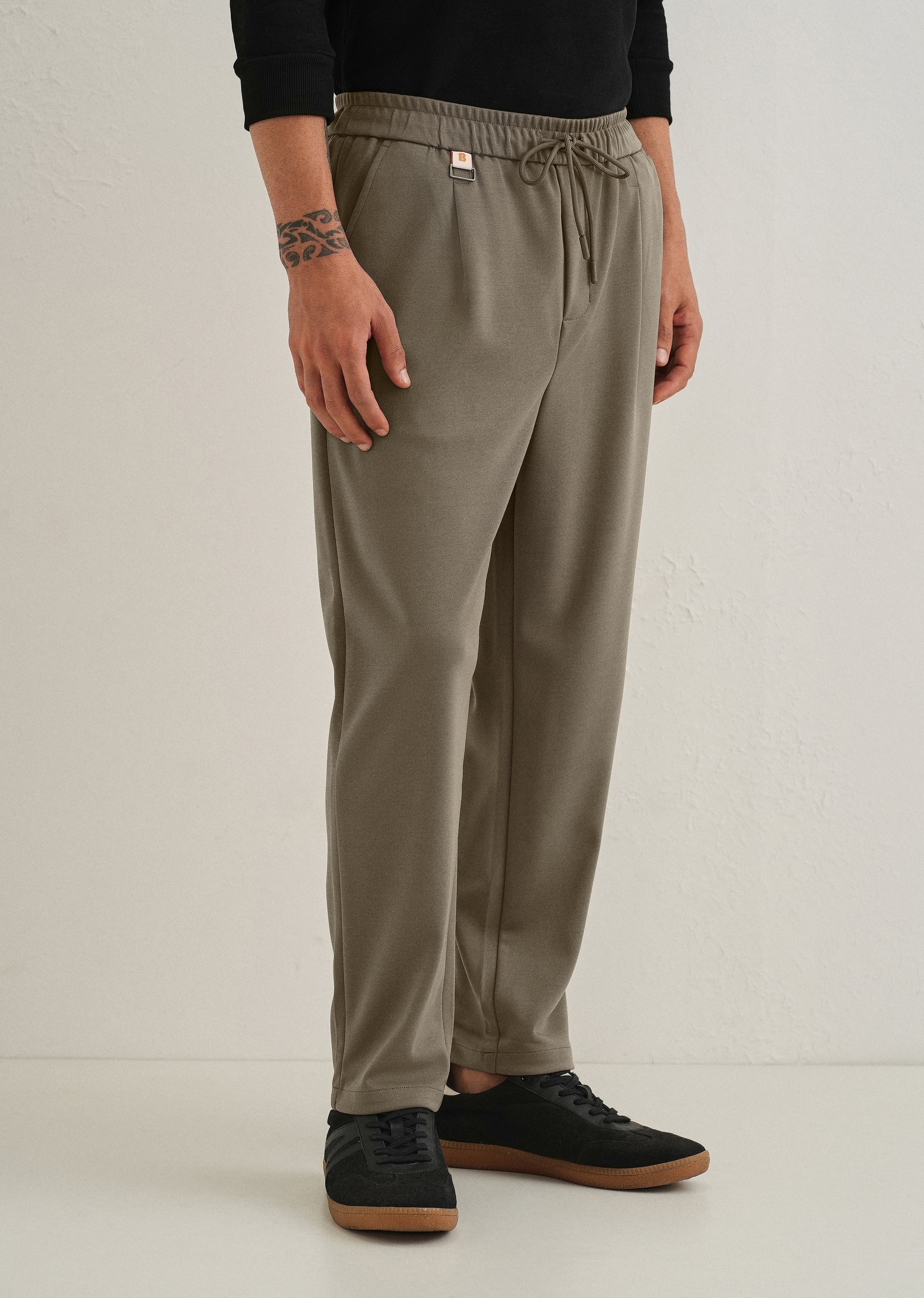 Flexi Sage Green Korean Trouser - Image 4