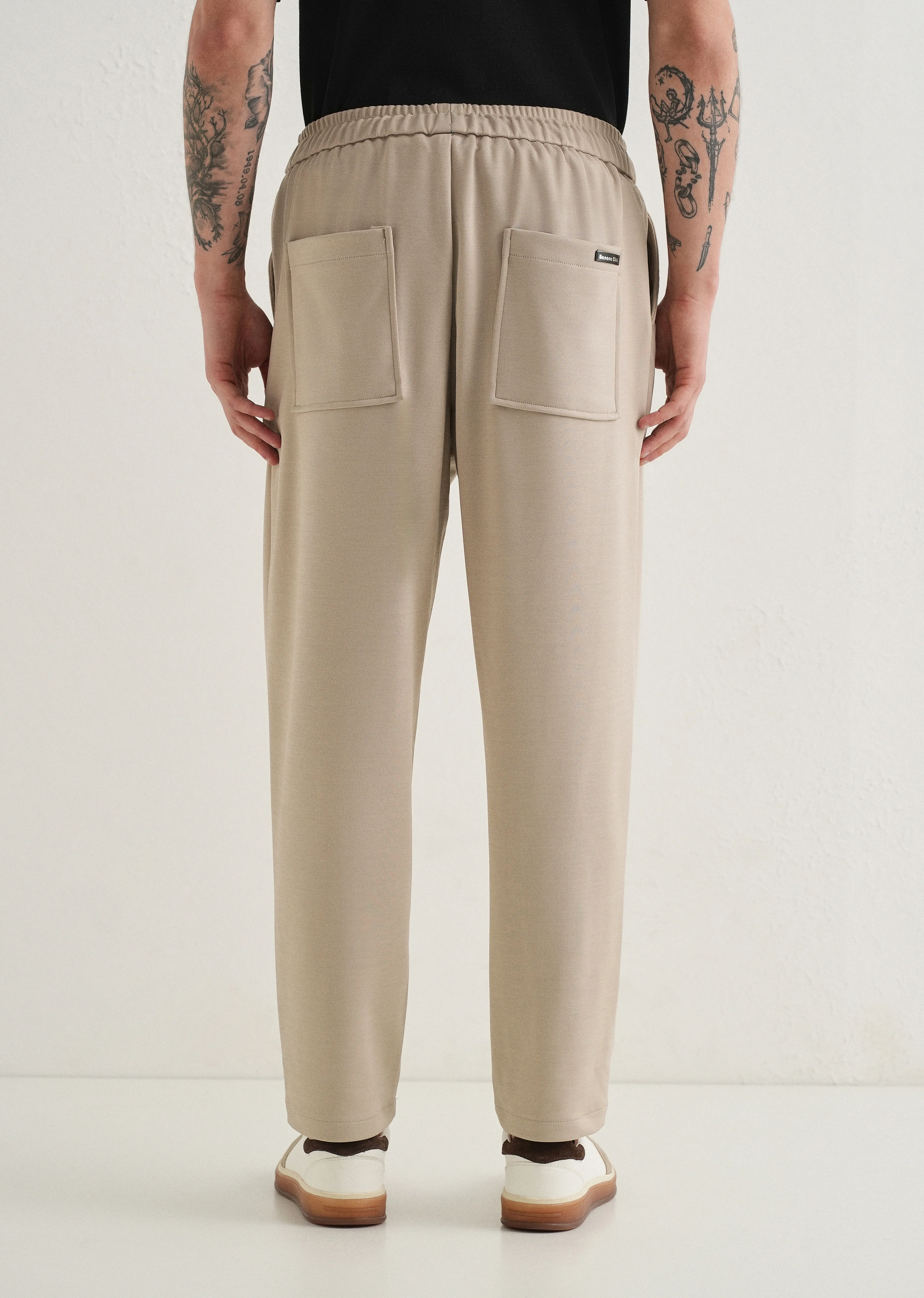 Flexi Sand Beige Korean Trouser - Image 2