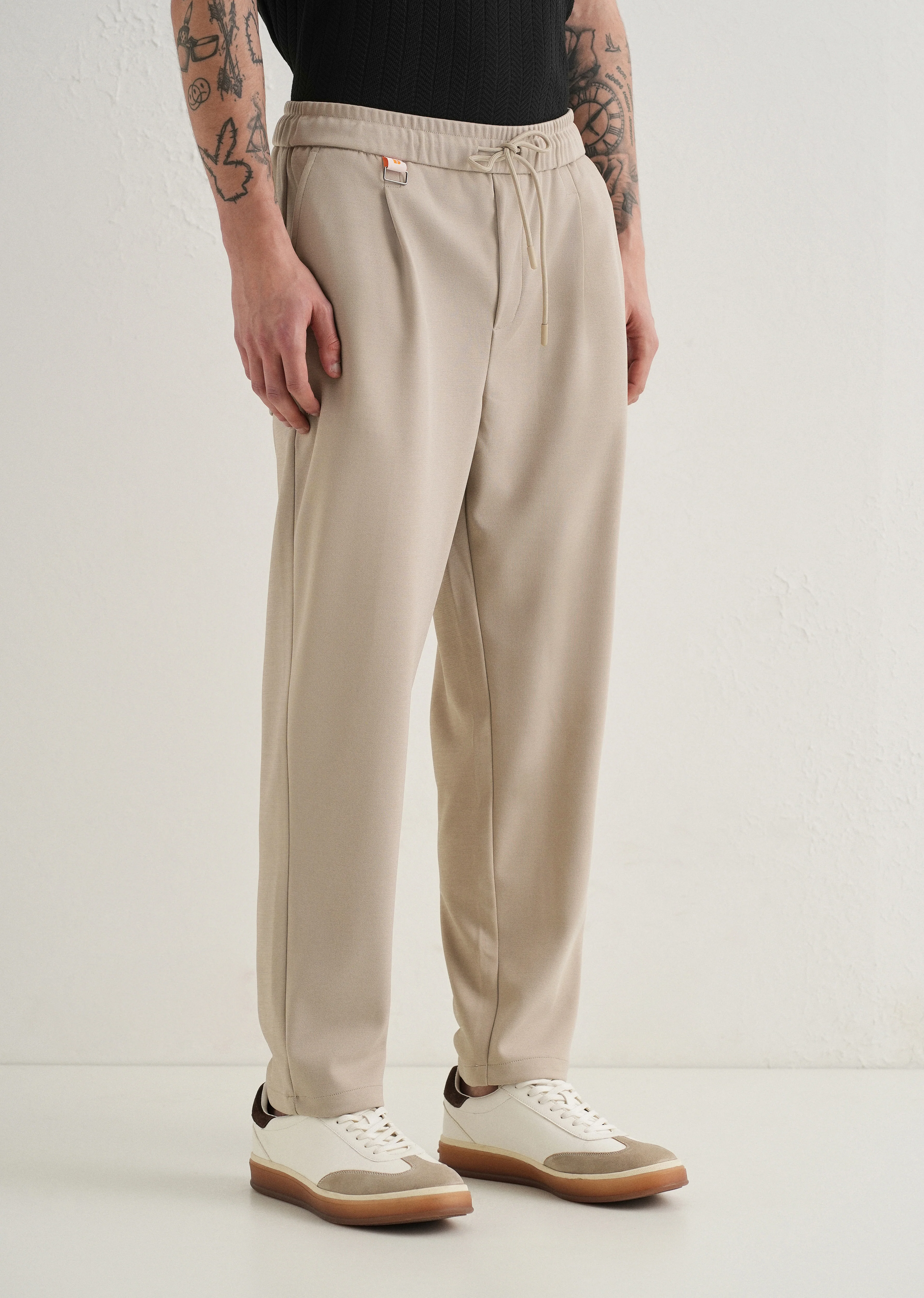 Flexi Sand Beige Korean Trouser - Image 4