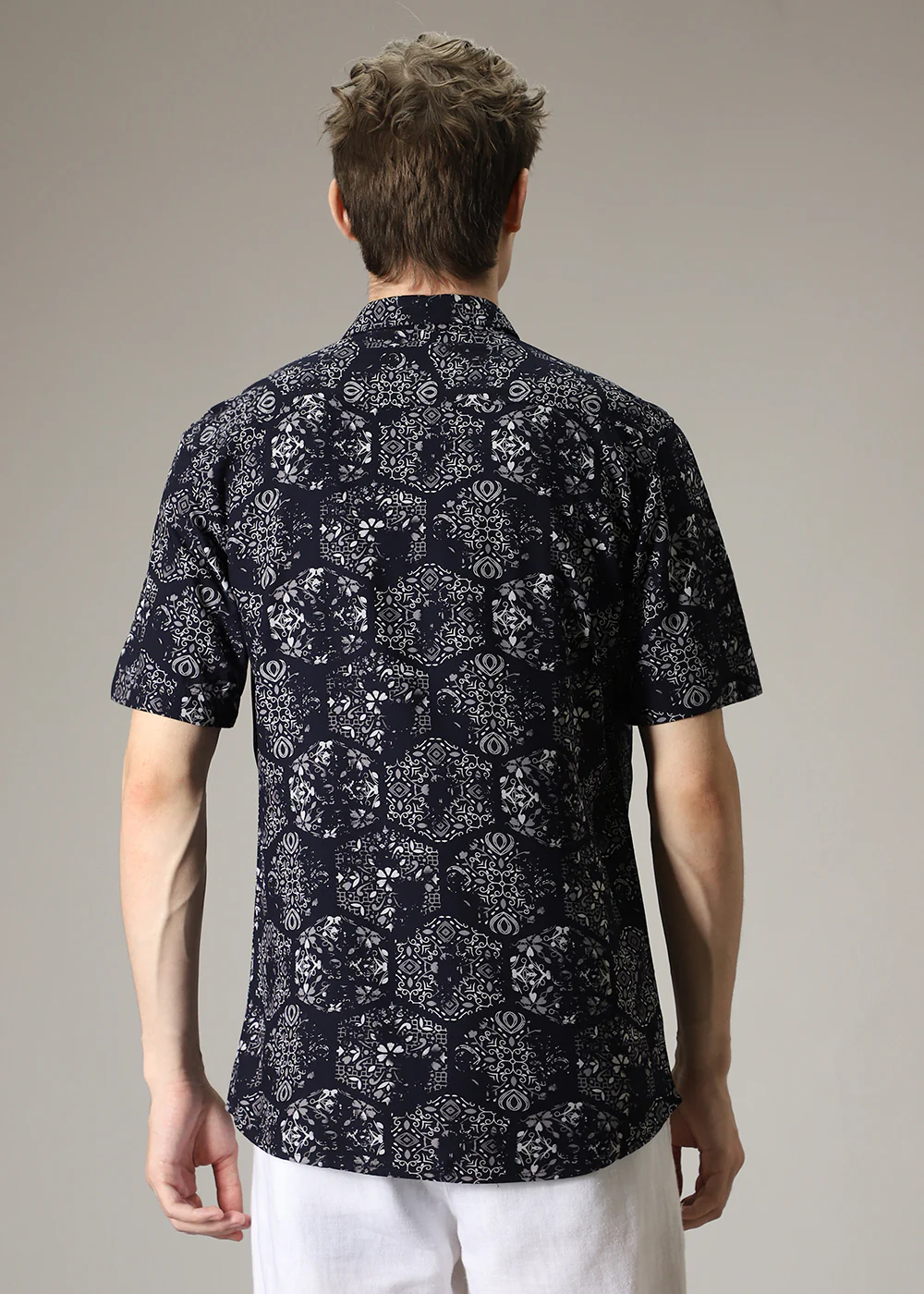 Flora Geo Print Shirt - Image 4