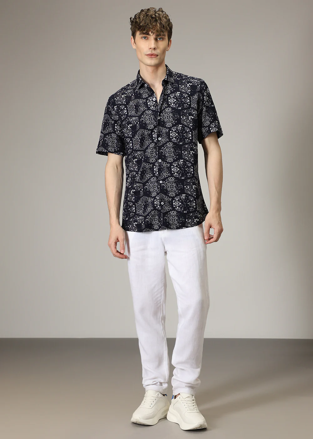 Flora Geo Print Shirt - Image 5