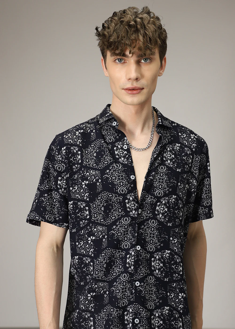 Flora Geo Print Shirt - Image 6