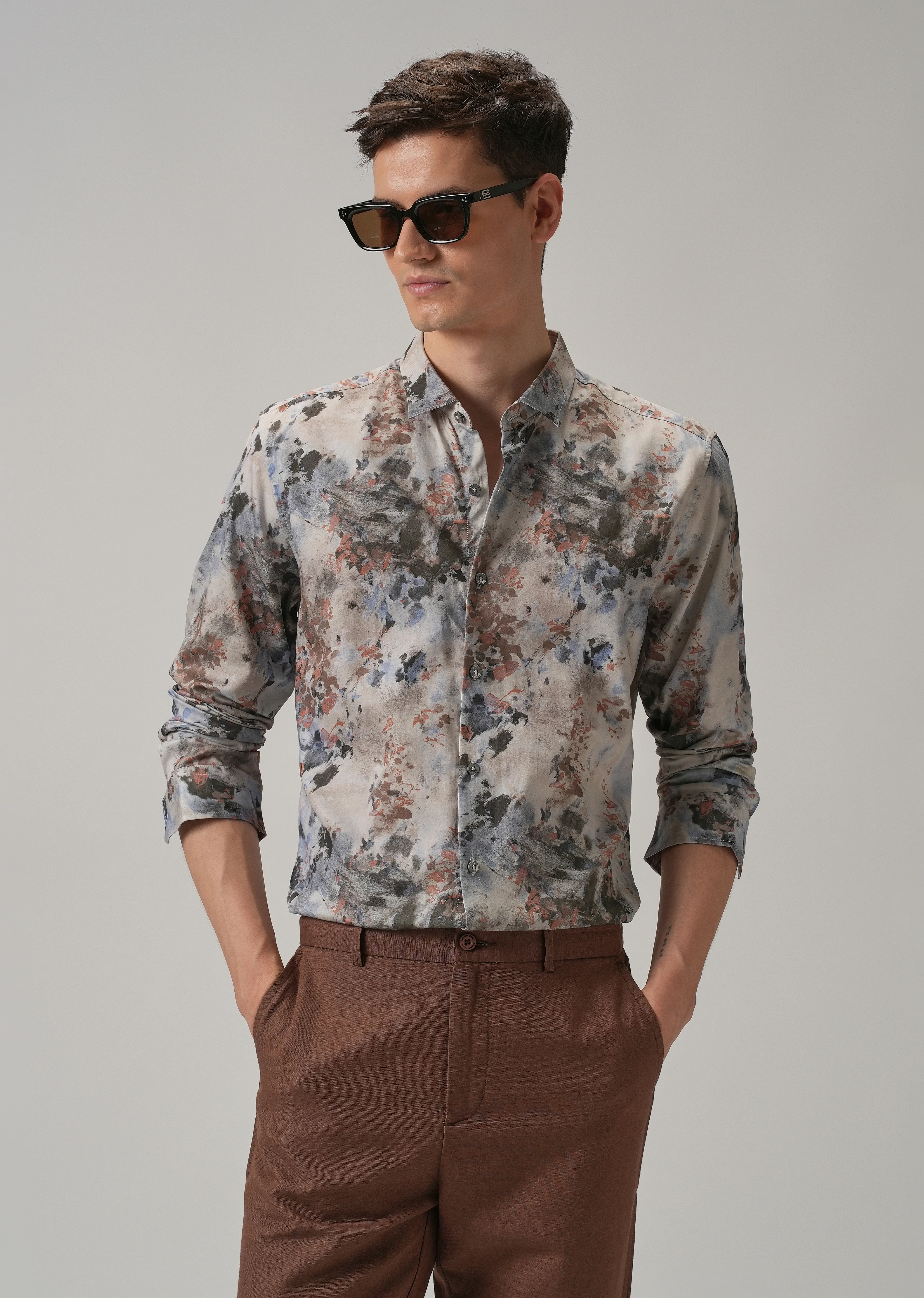 Floral Printed Full Sleeve Shirt - Image 2