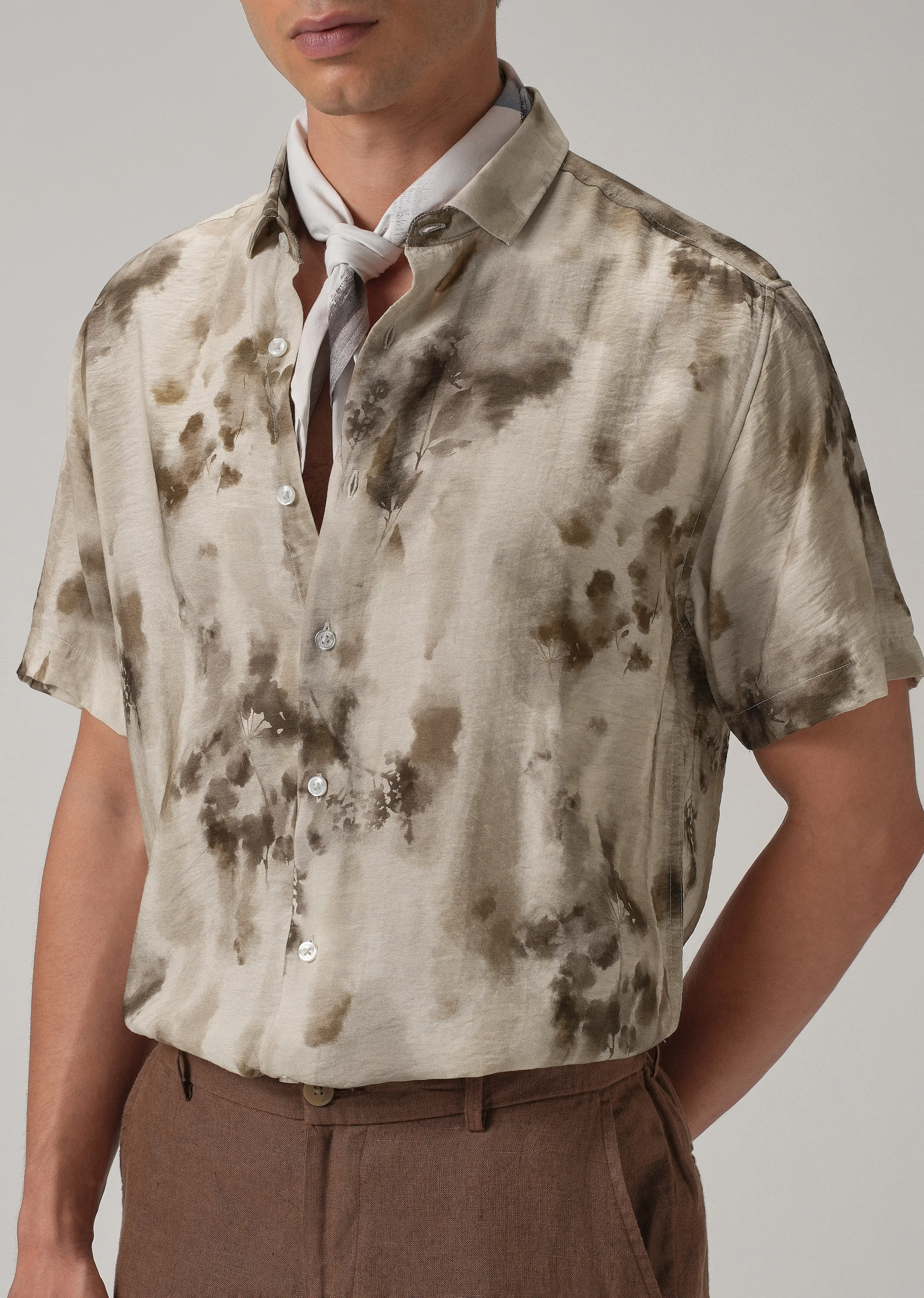 Floral Wash Printed Shirt - Image 7