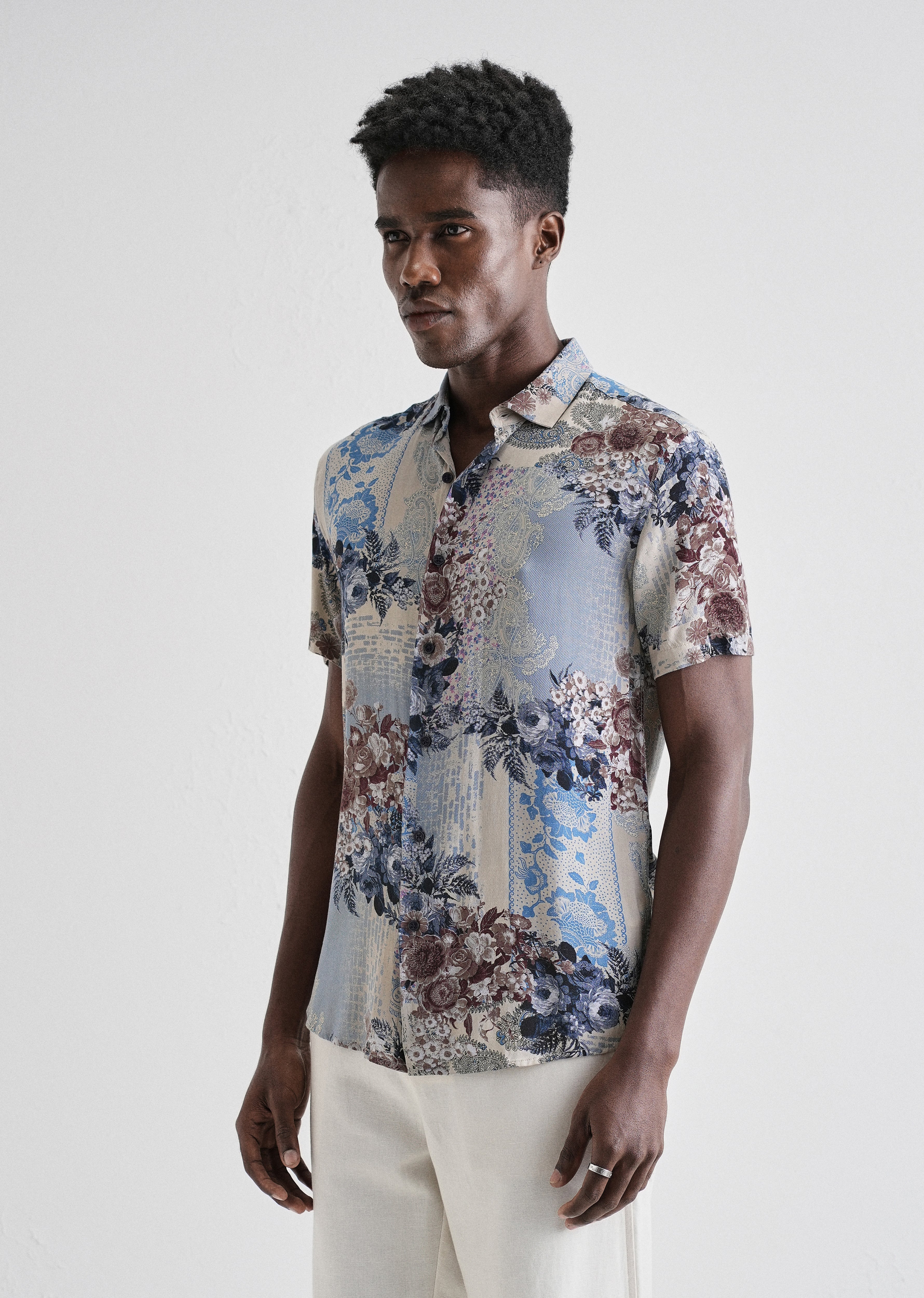 Florets Rose Feather shirt - Image 4