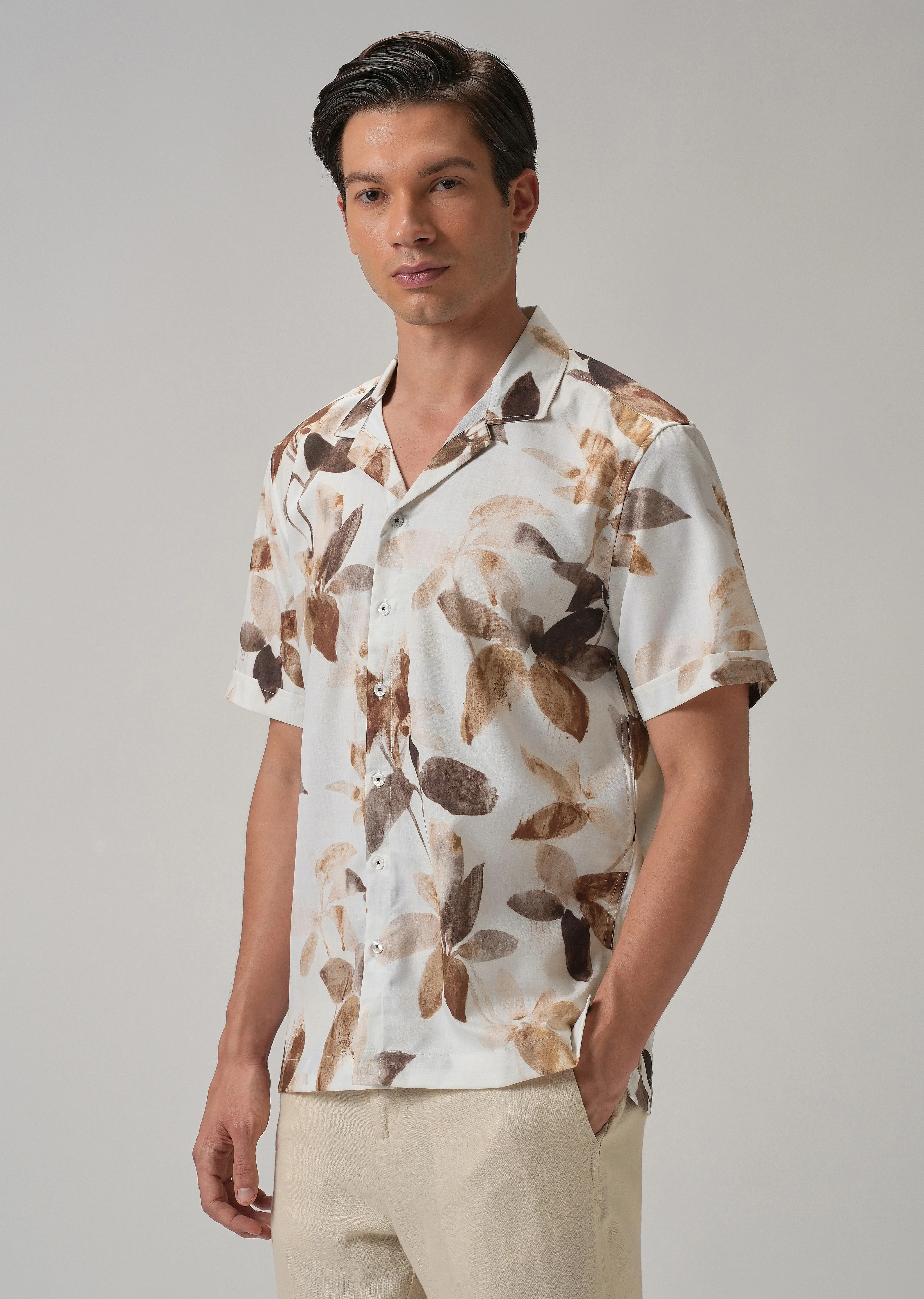 Floriated Half Sleeve Shirt - Image 4